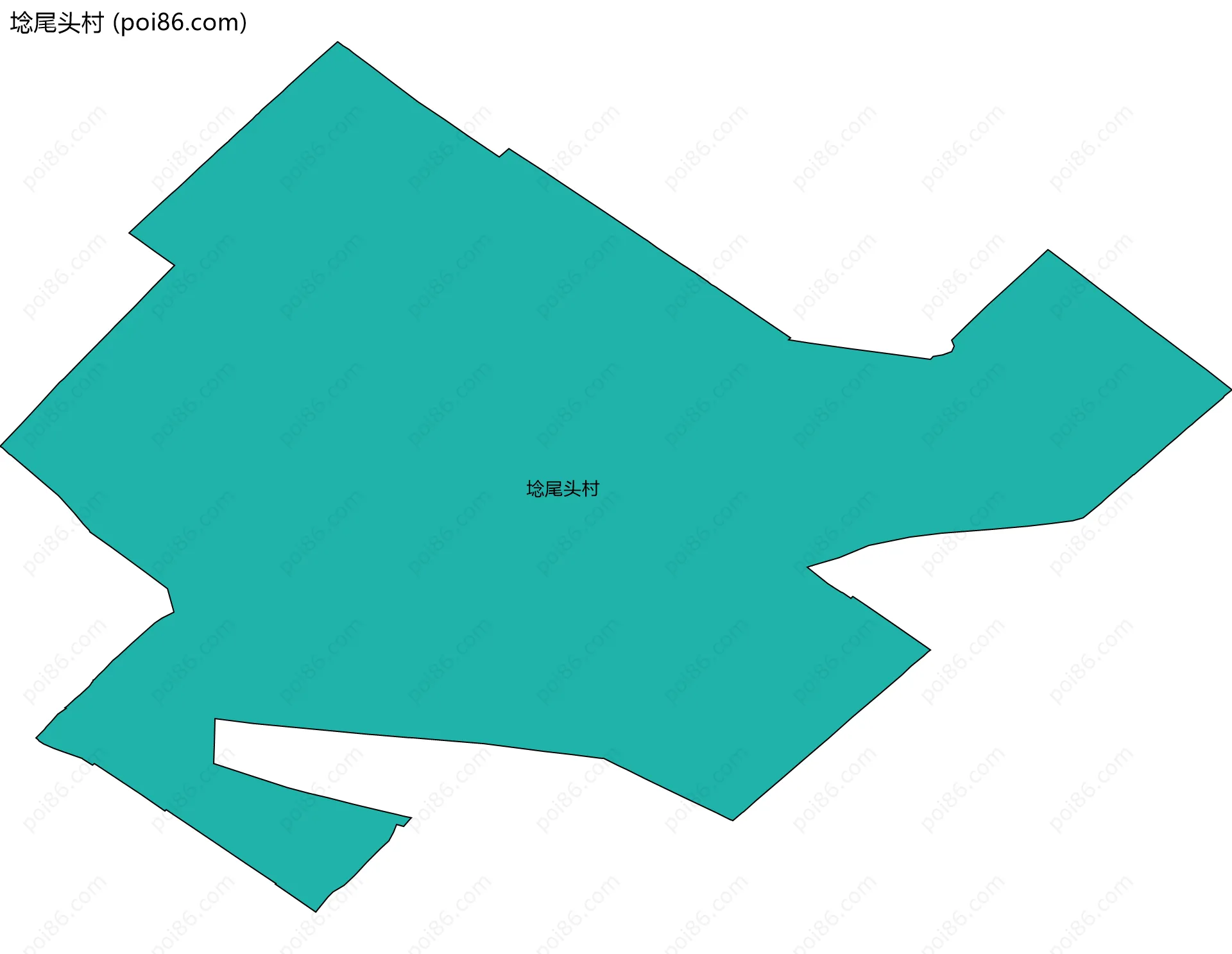 埝尾头村边界地图