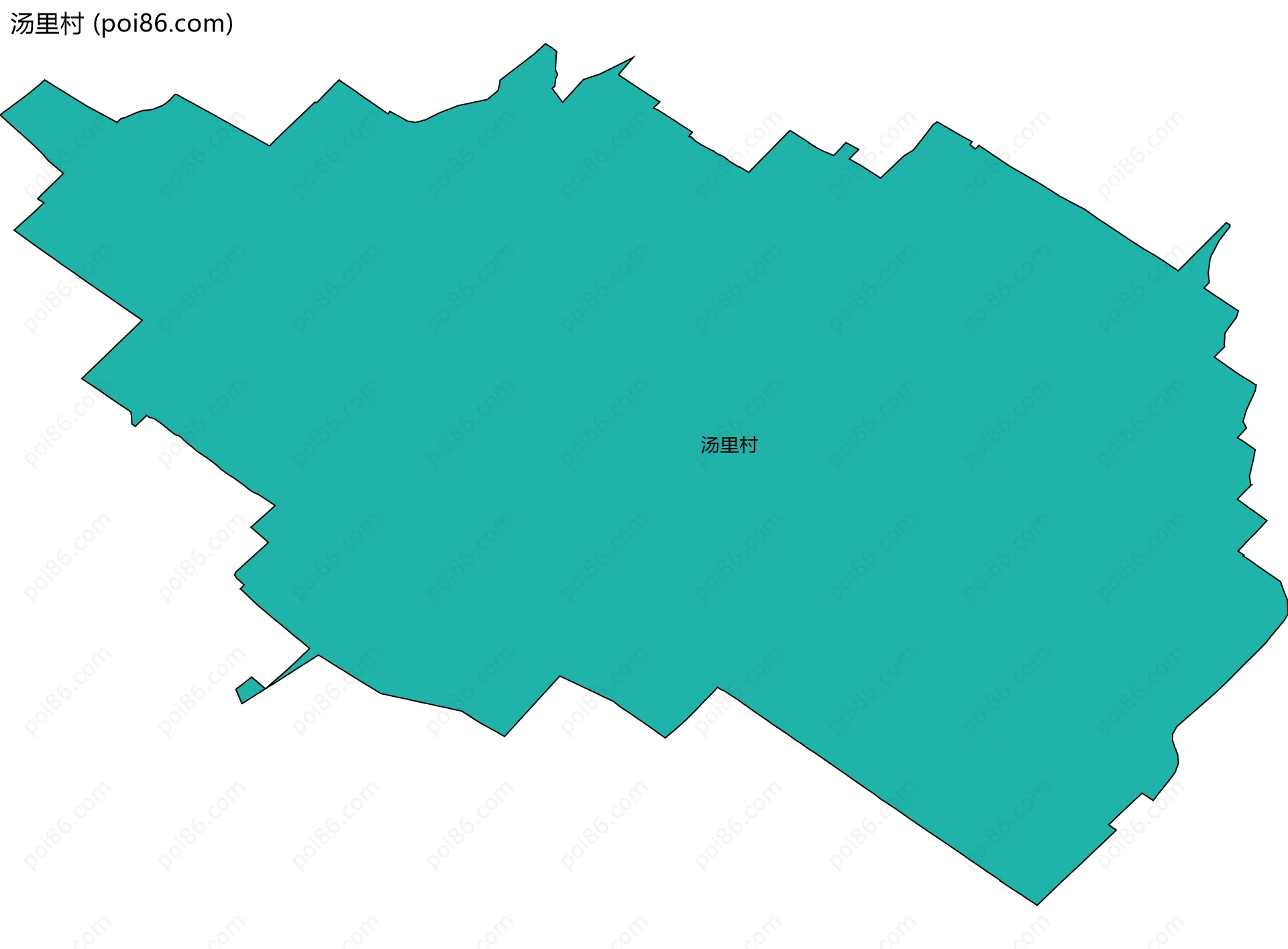 汤里村边界地图