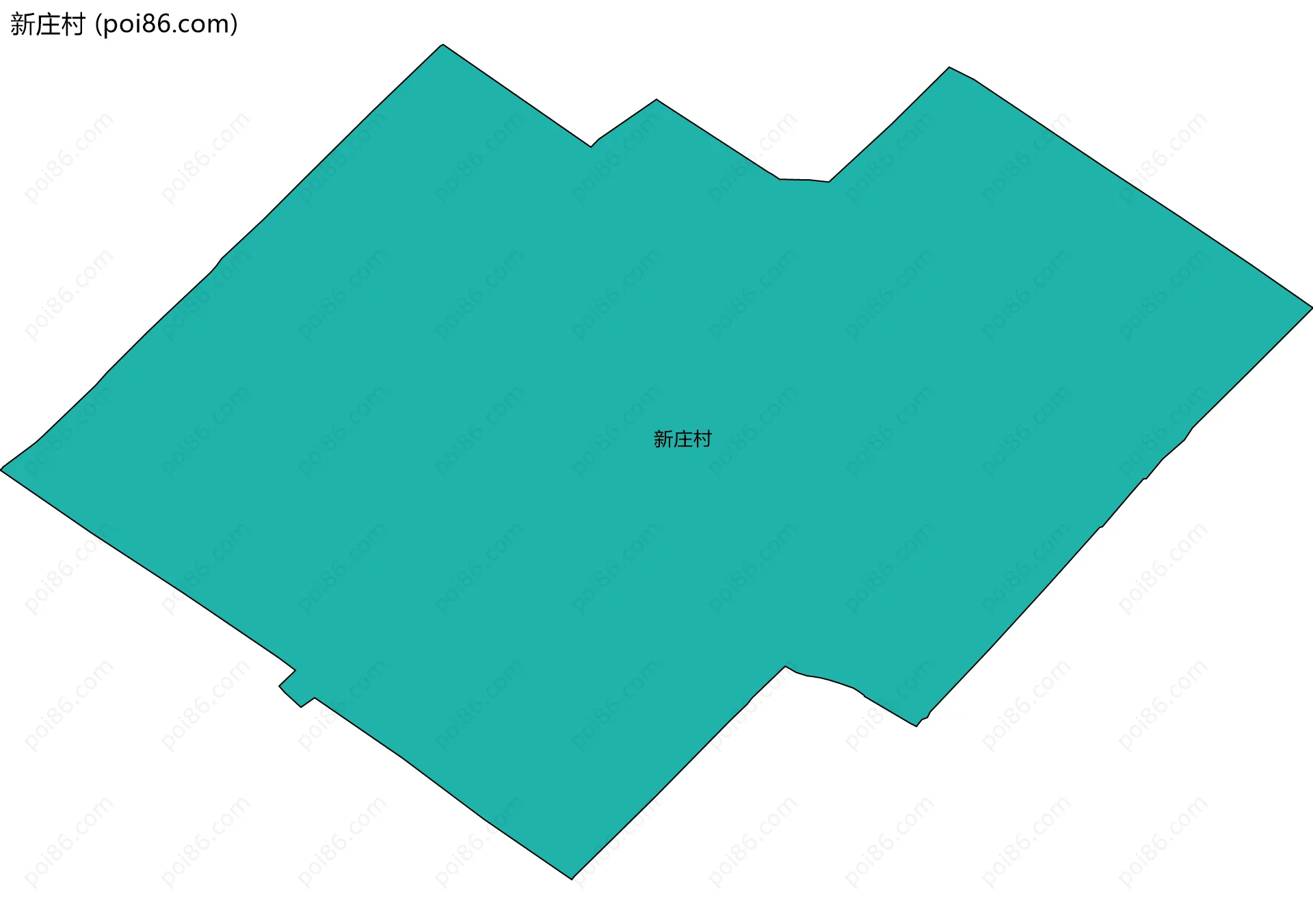 新庄村边界地图