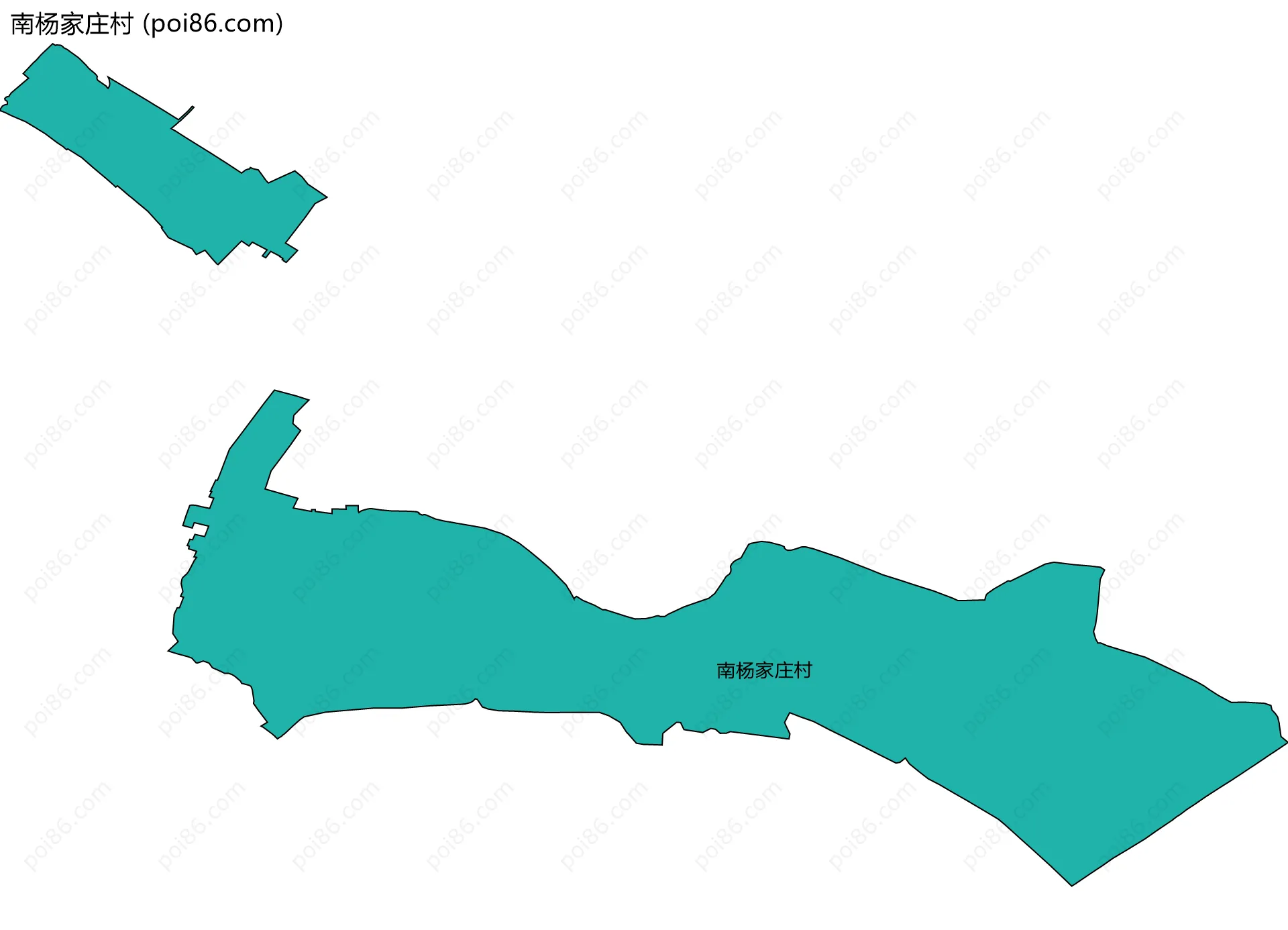 南杨家庄村边界地图