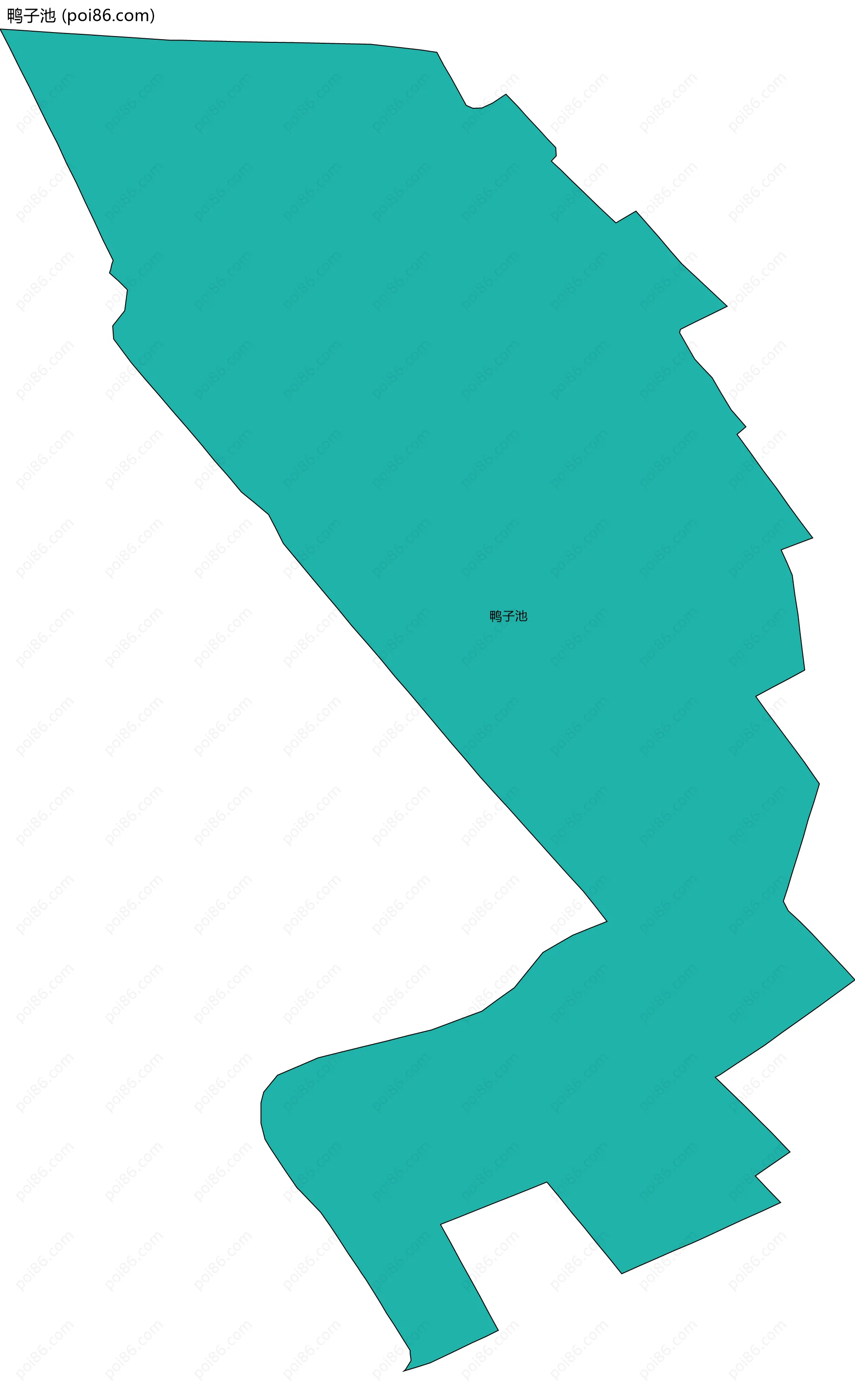 鸭子池边界地图