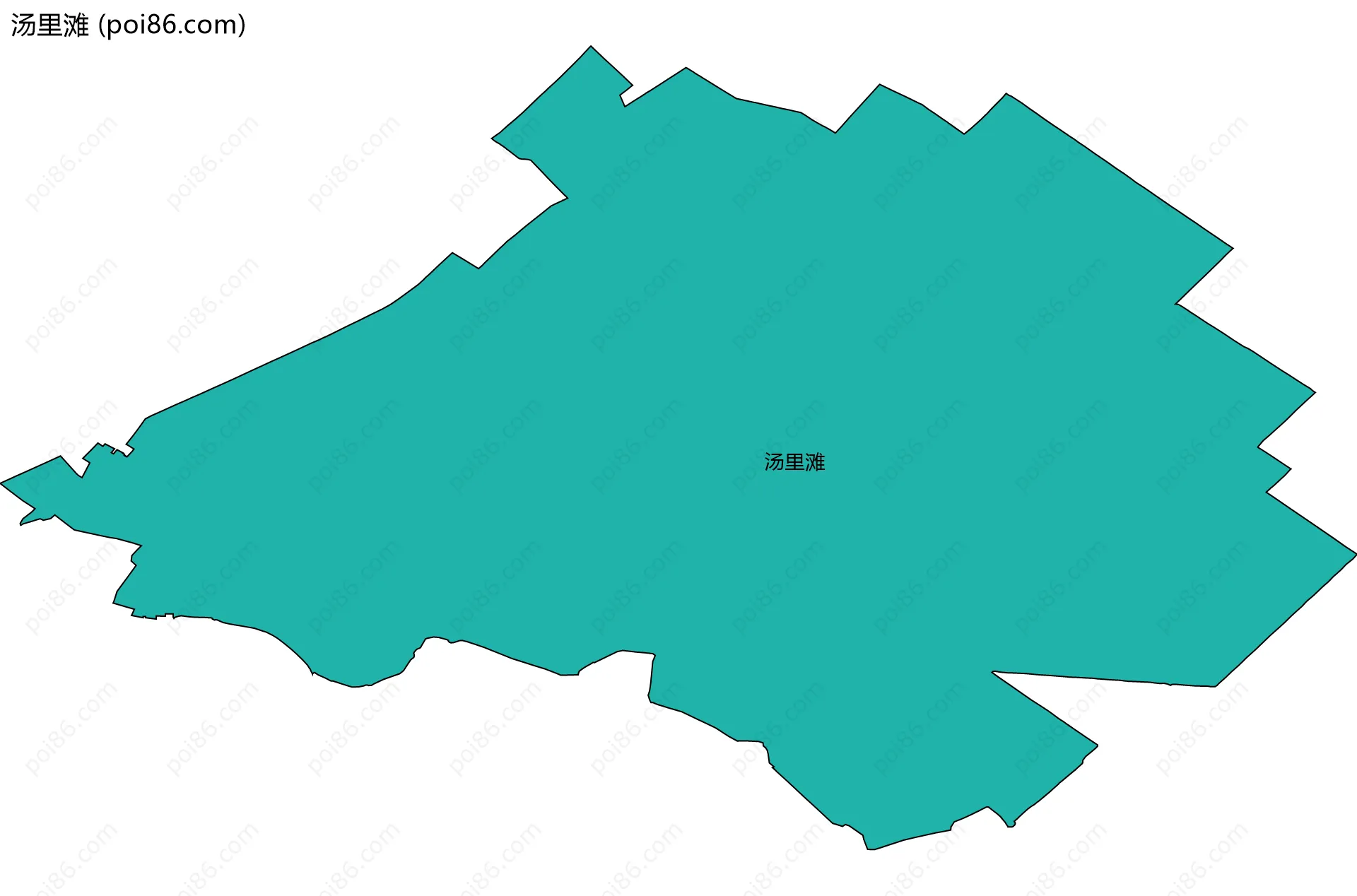 汤里滩边界地图