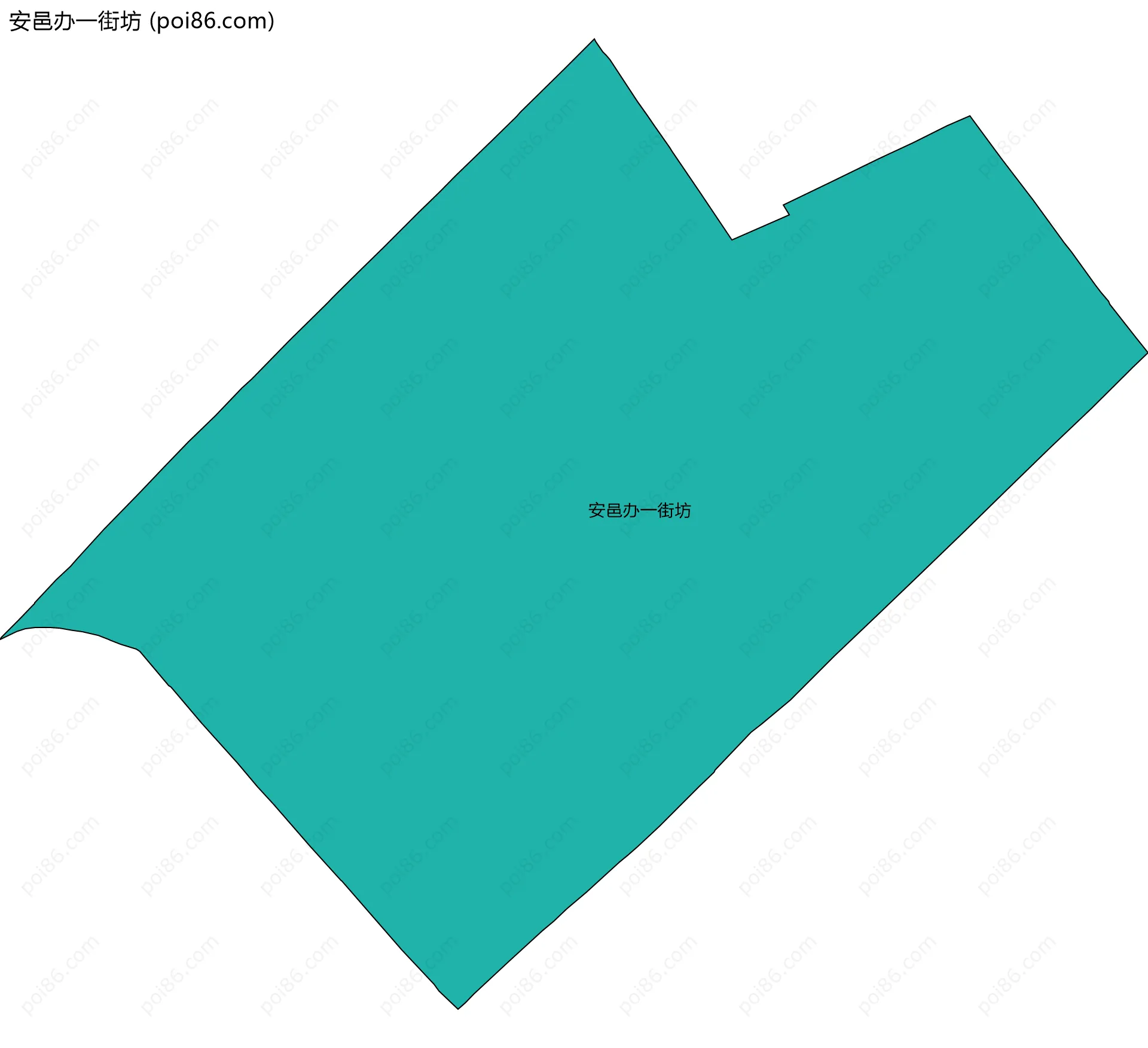 安邑办一街坊边界地图