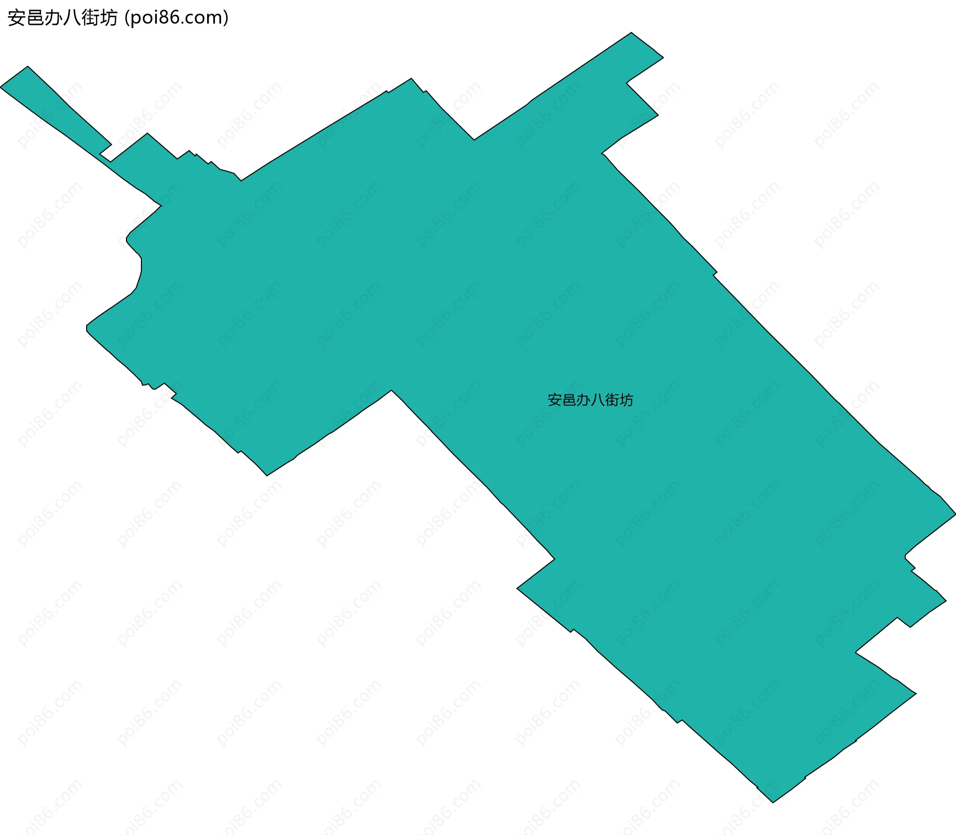 安邑办八街坊边界地图