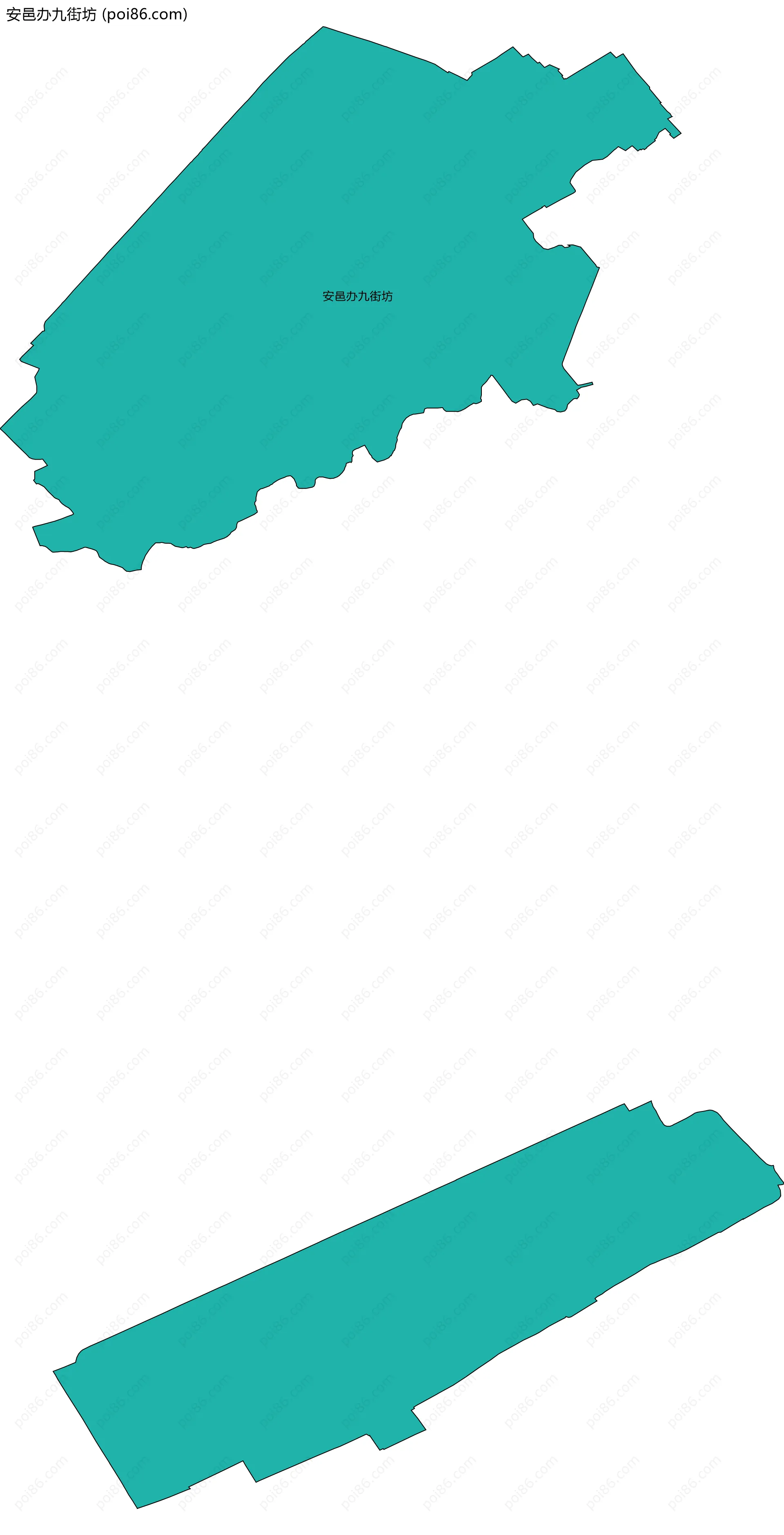 安邑办九街坊边界地图