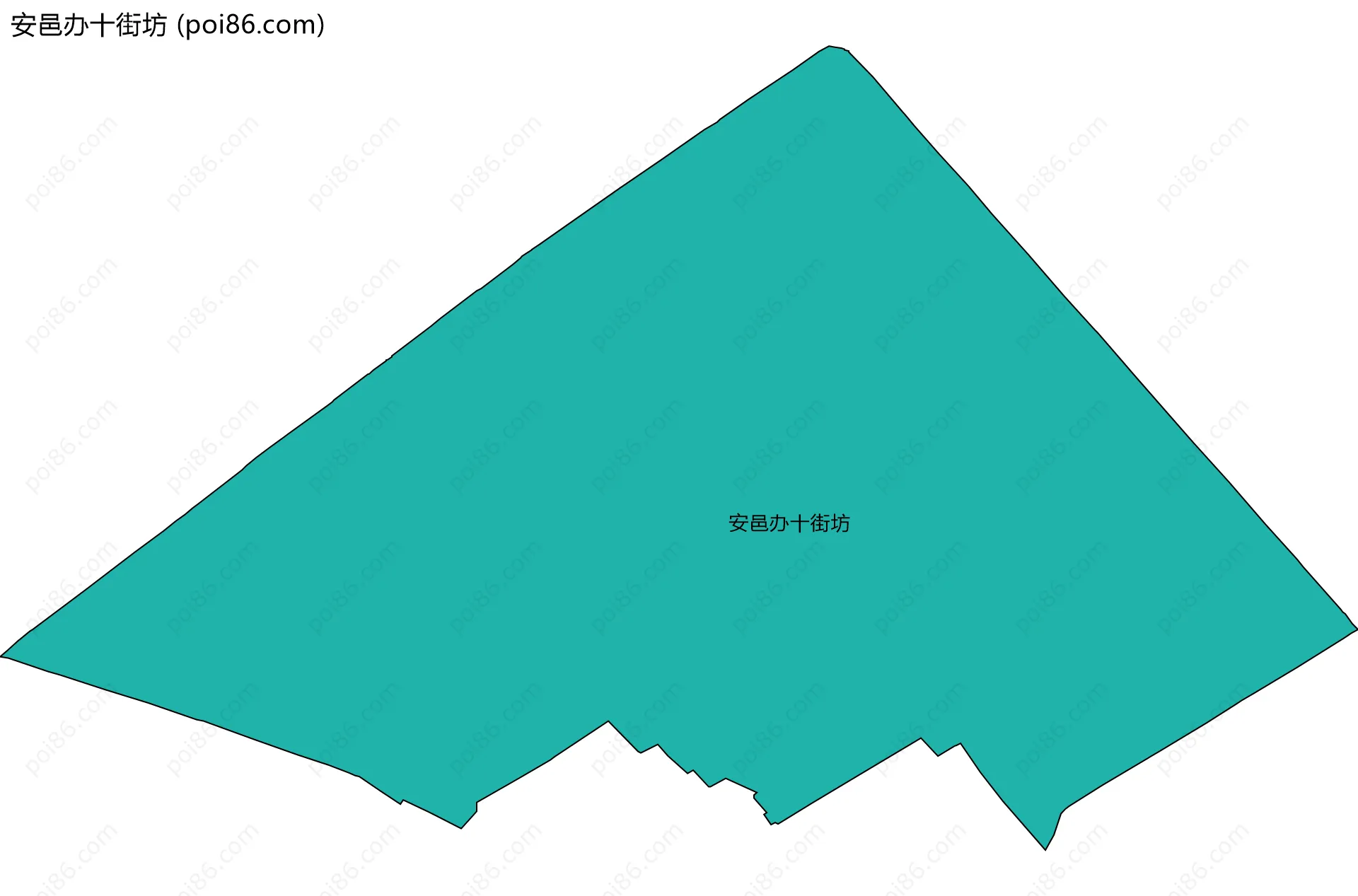 安邑办十街坊边界地图