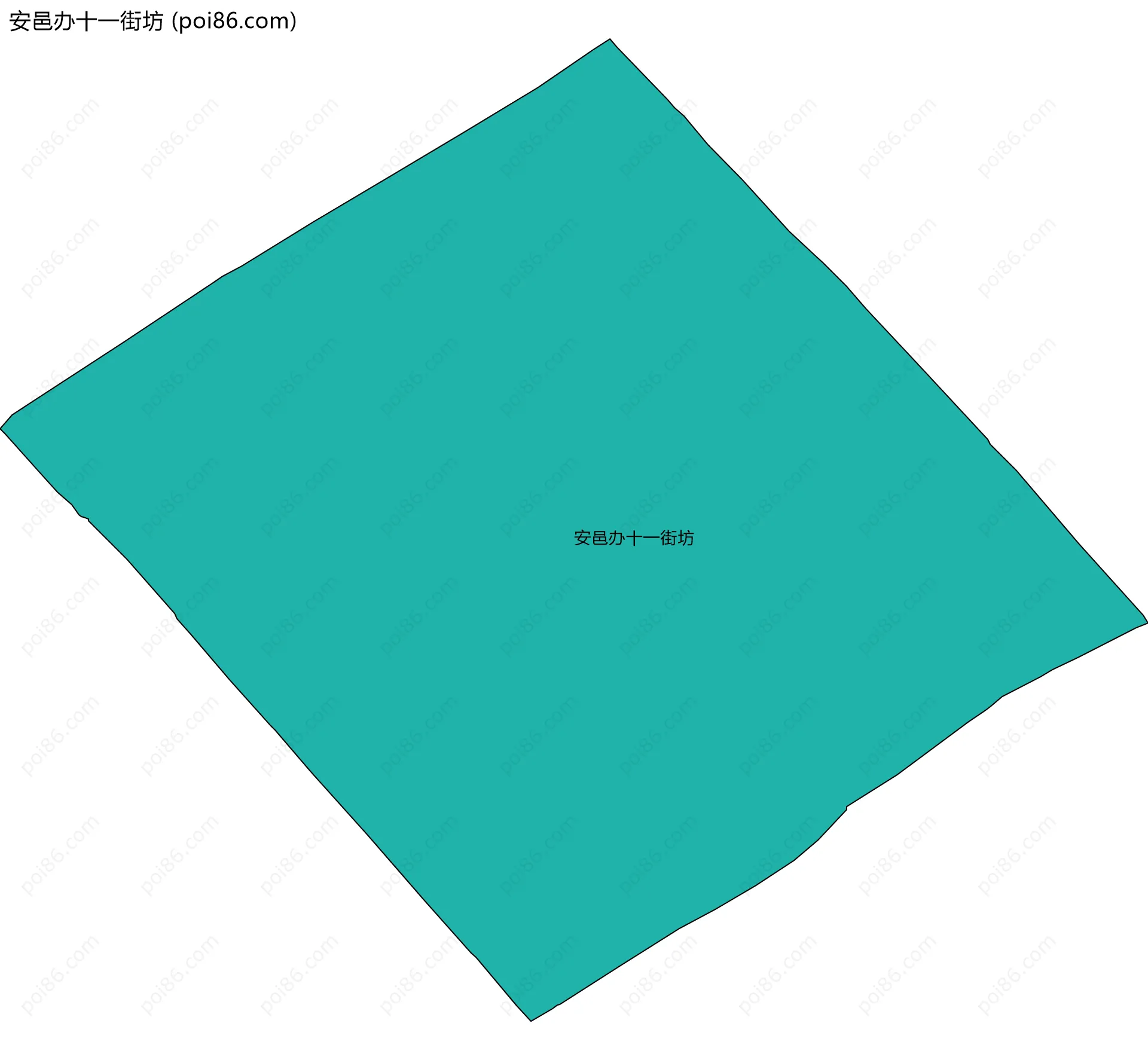 安邑办十一街坊边界地图