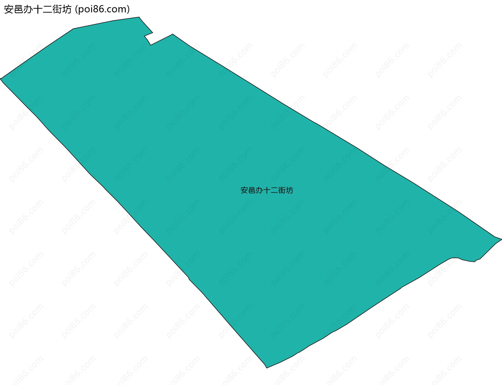 安邑办十二街坊边界地图