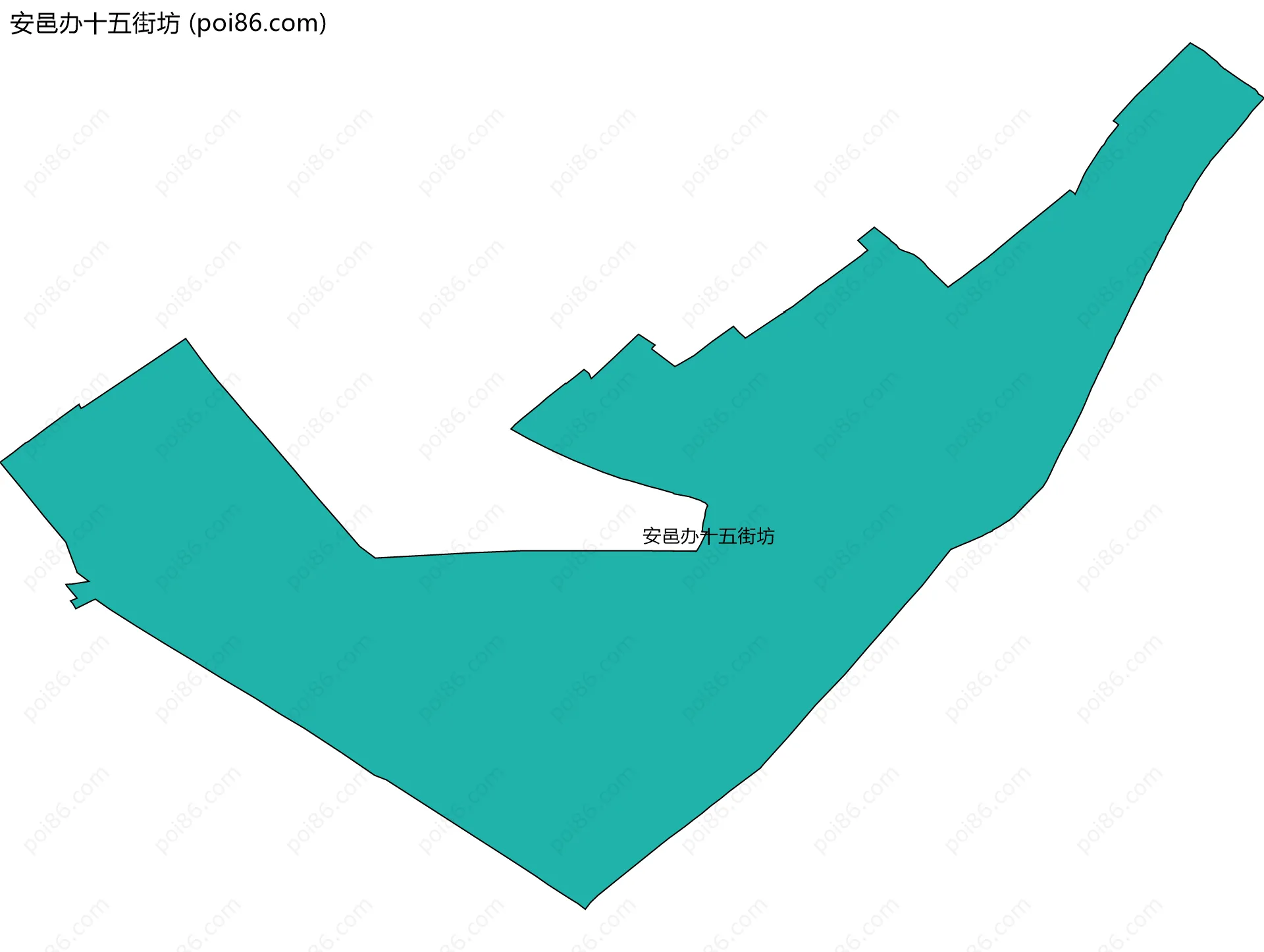 安邑办十五街坊边界地图