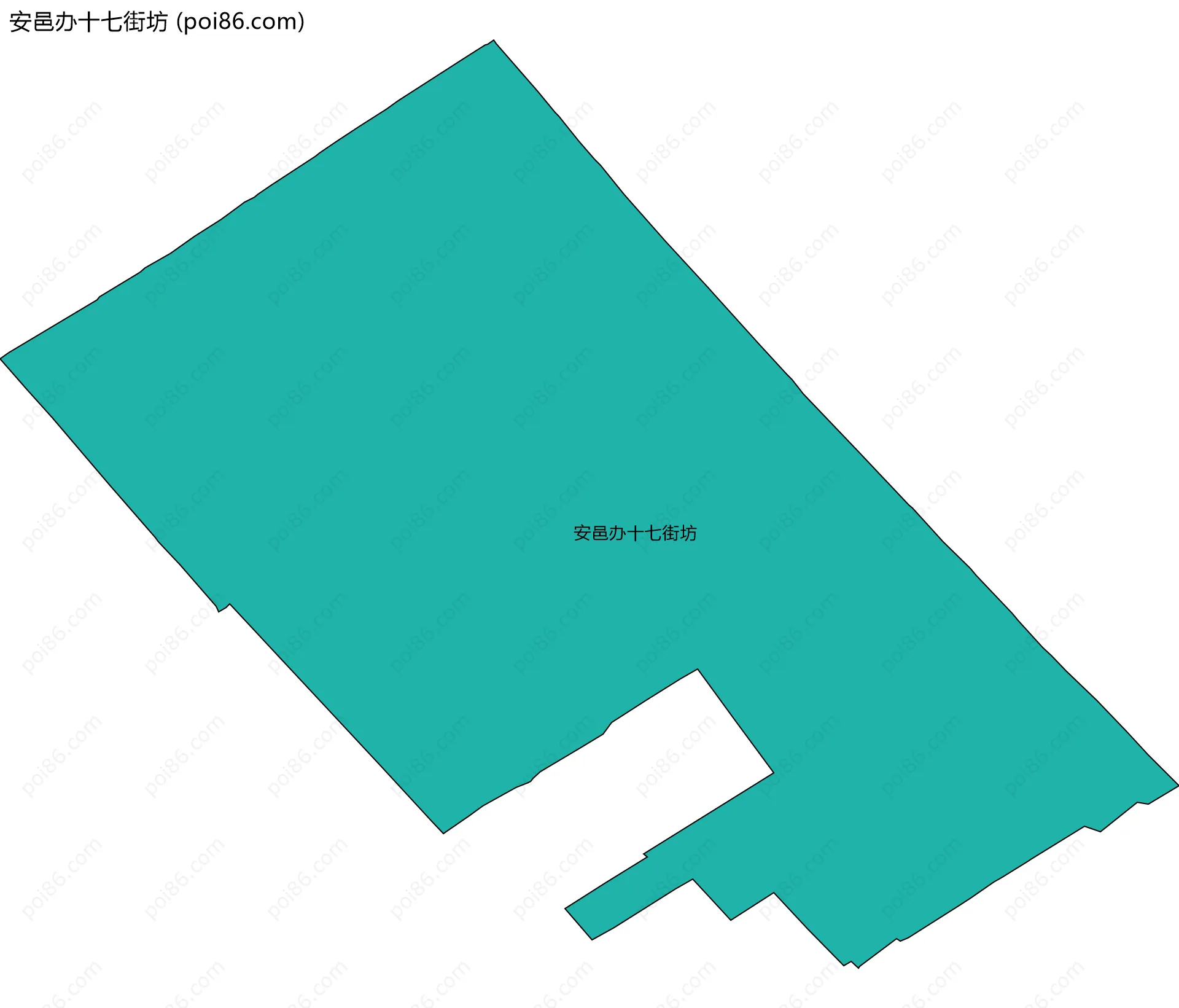 安邑办十七街坊边界地图
