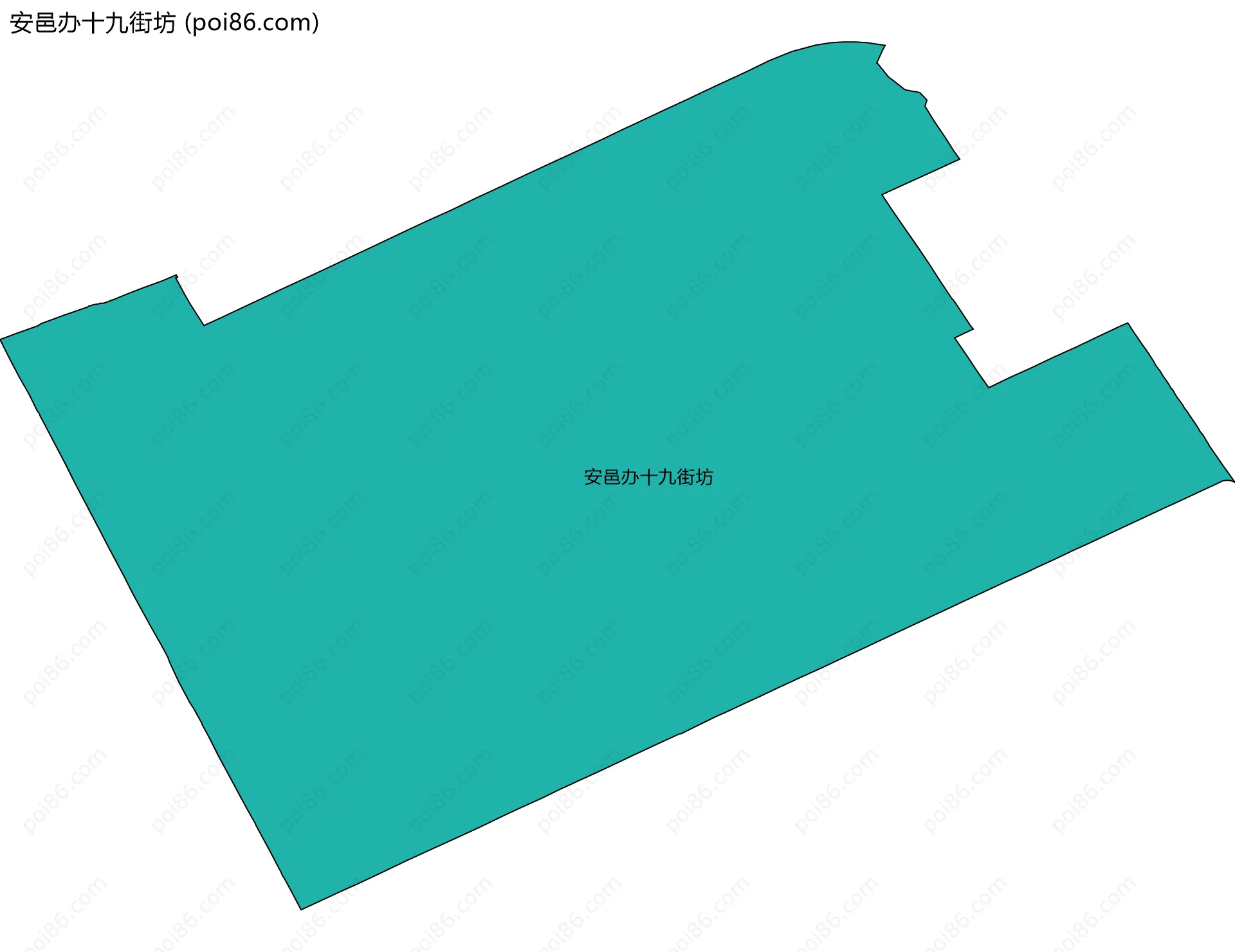 安邑办十九街坊边界地图