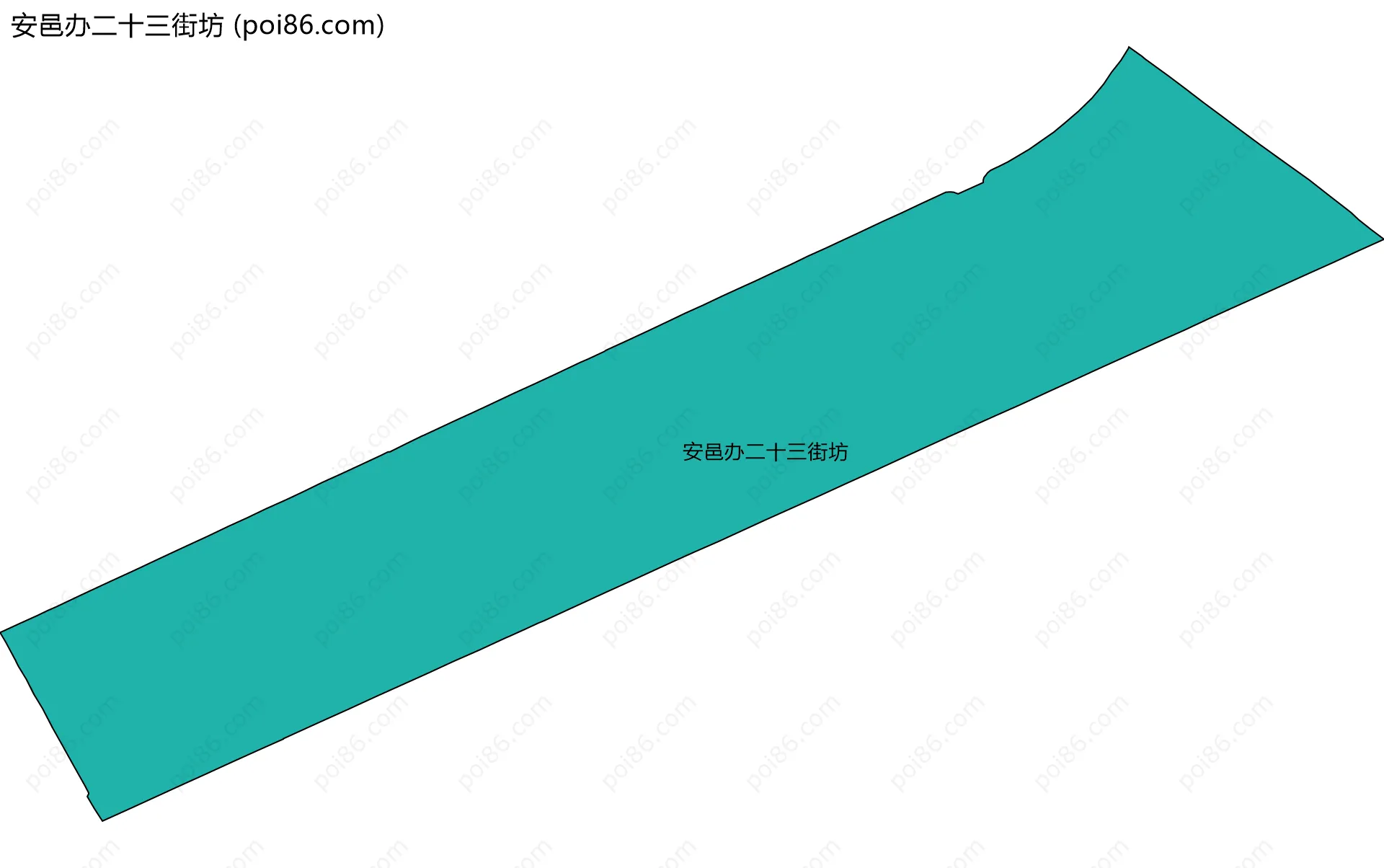 安邑办二十三街坊边界地图