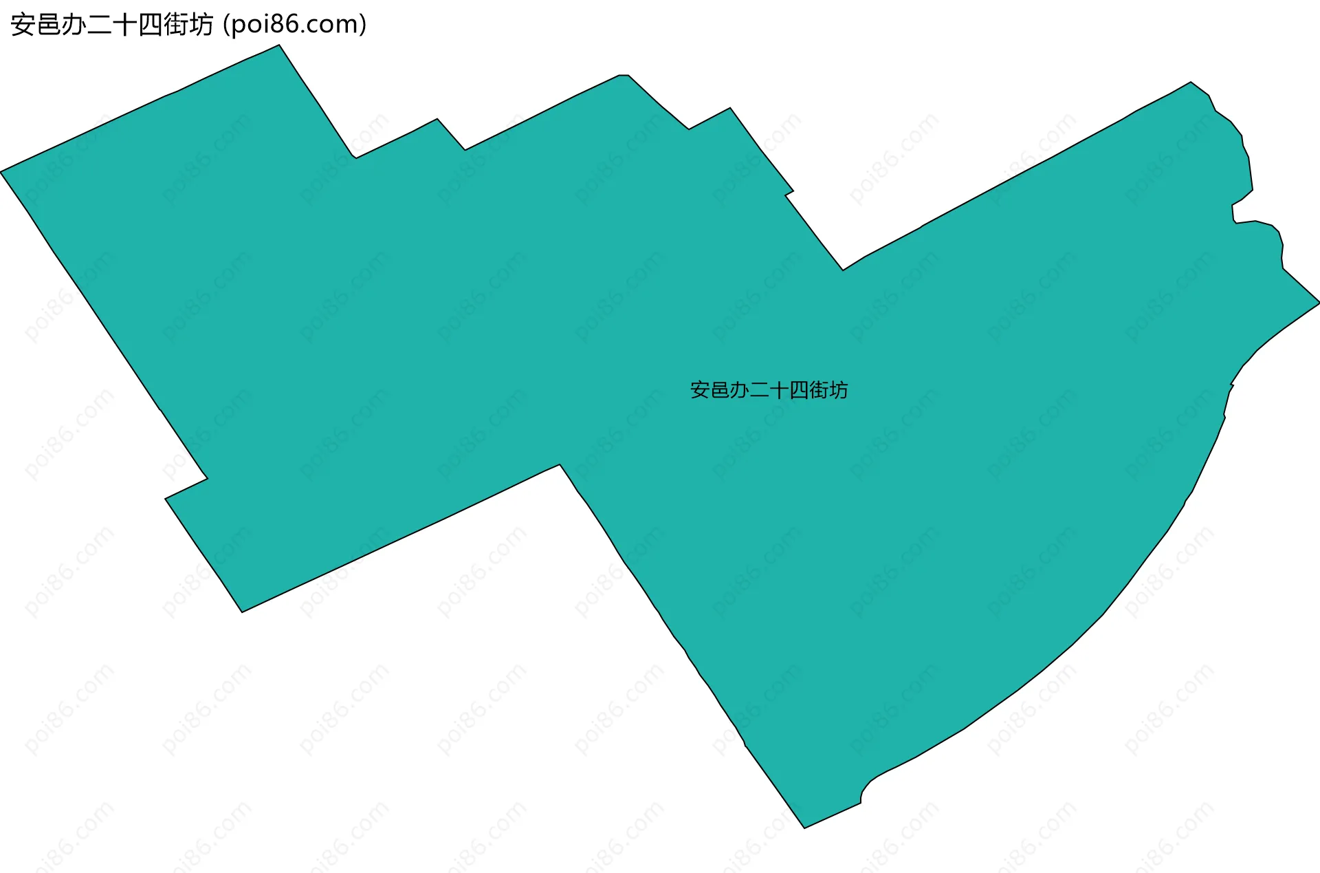 安邑办二十四街坊边界地图