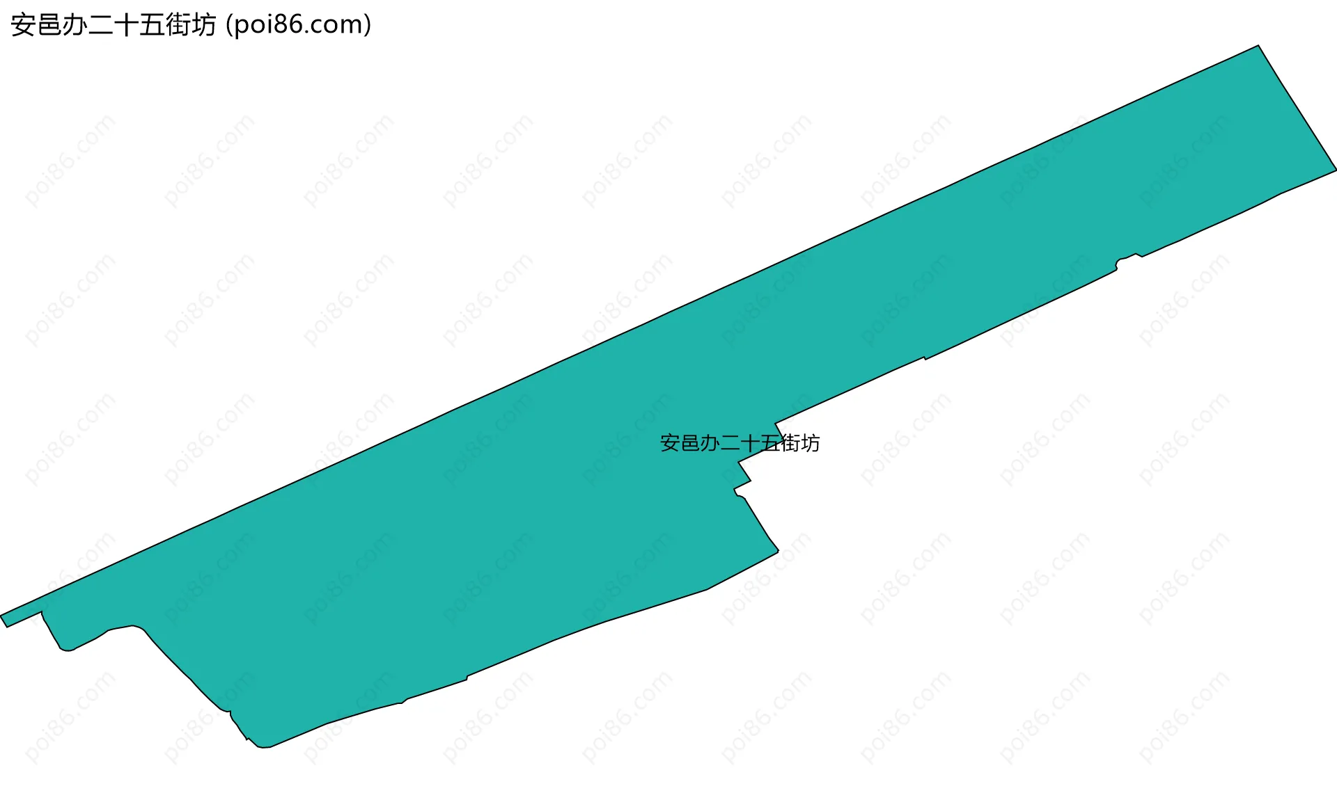 安邑办二十五街坊边界地图
