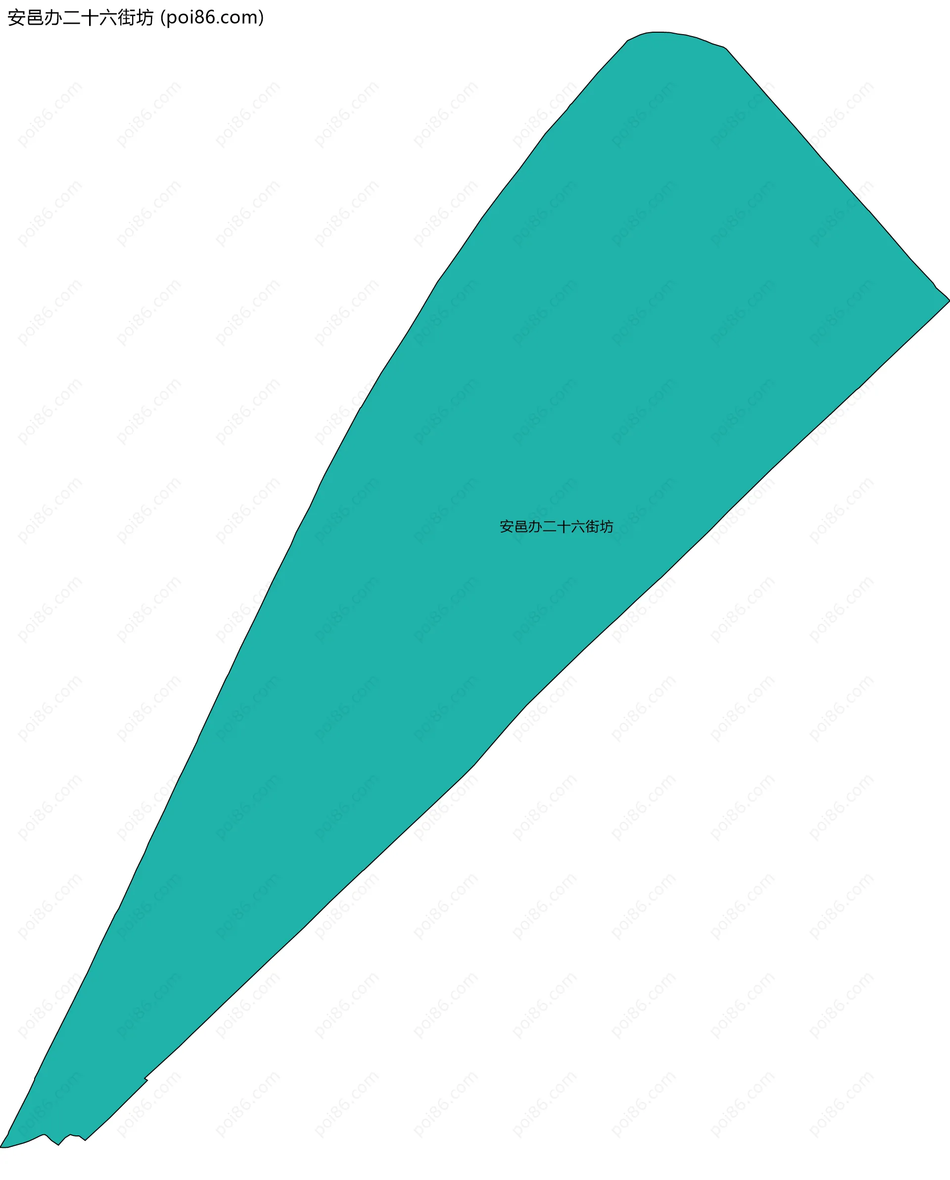 安邑办二十六街坊边界地图