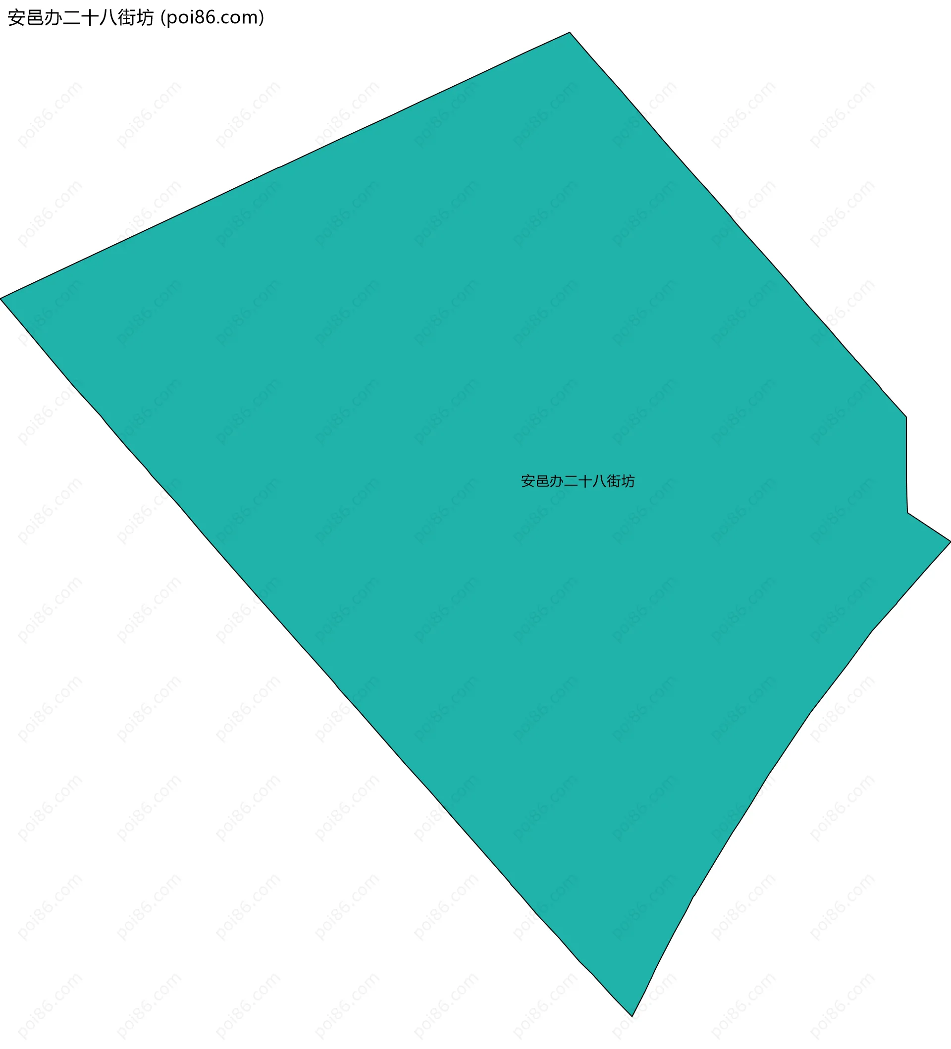 安邑办二十八街坊边界地图