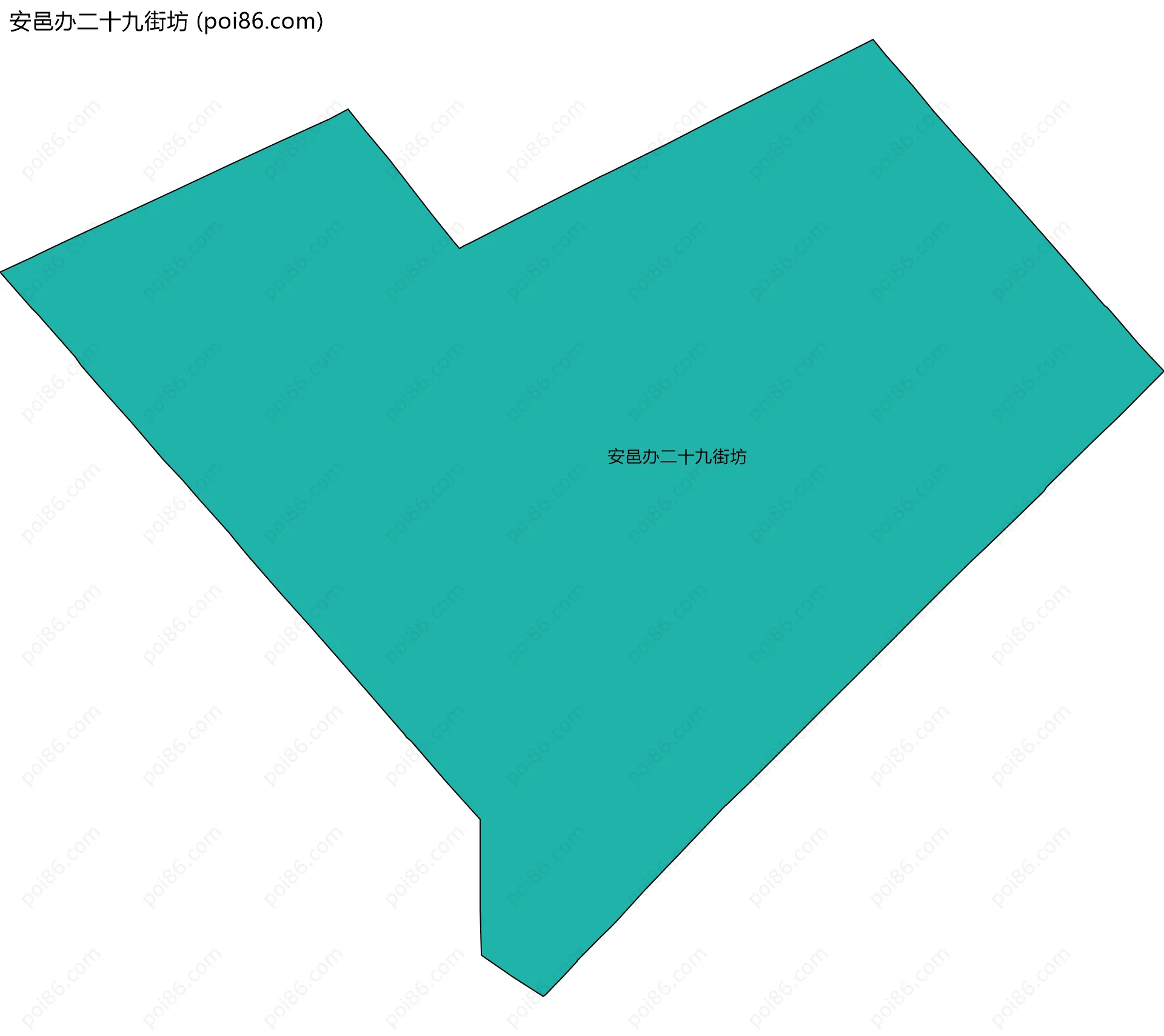 安邑办二十九街坊边界地图