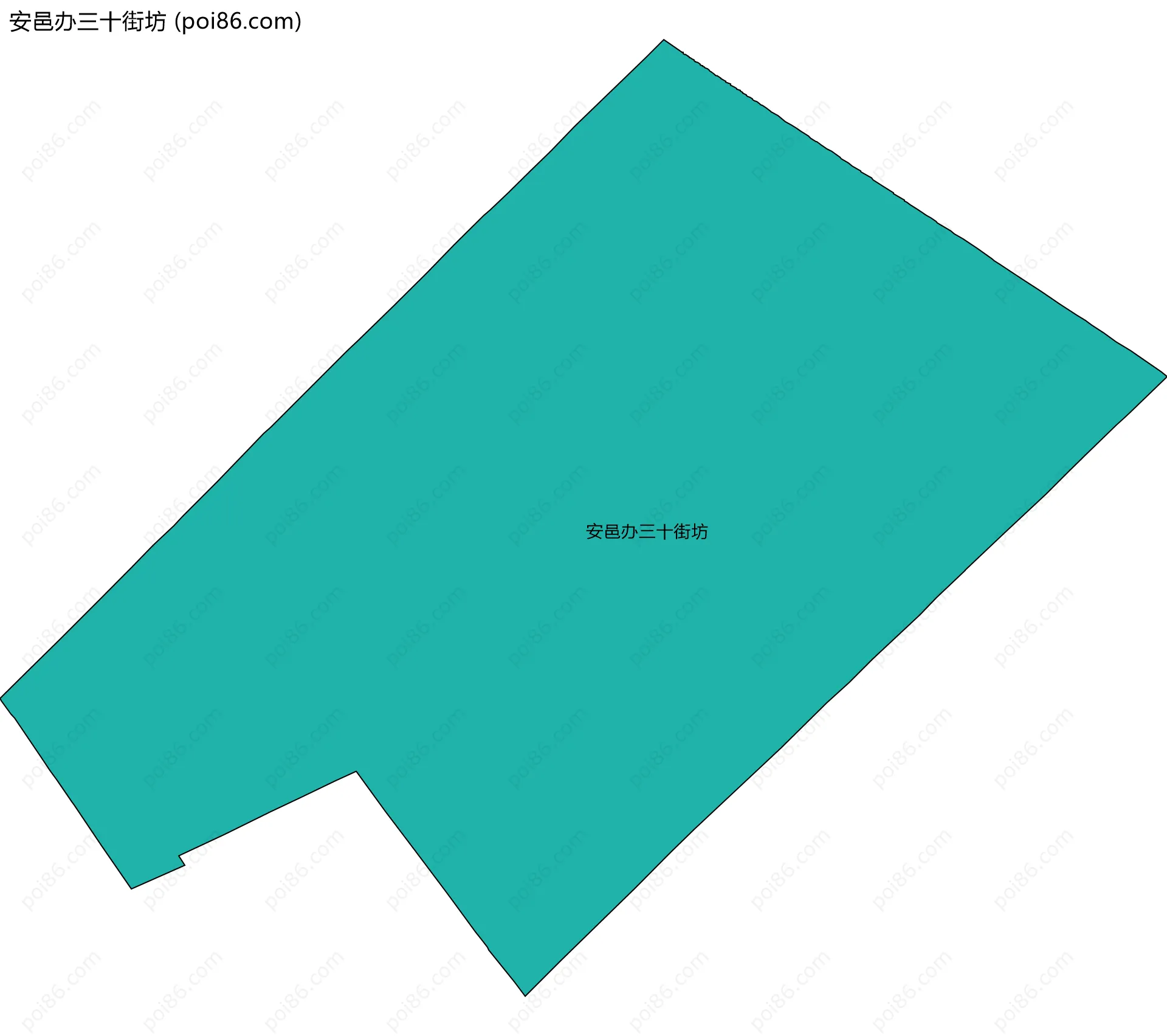 安邑办三十街坊边界地图