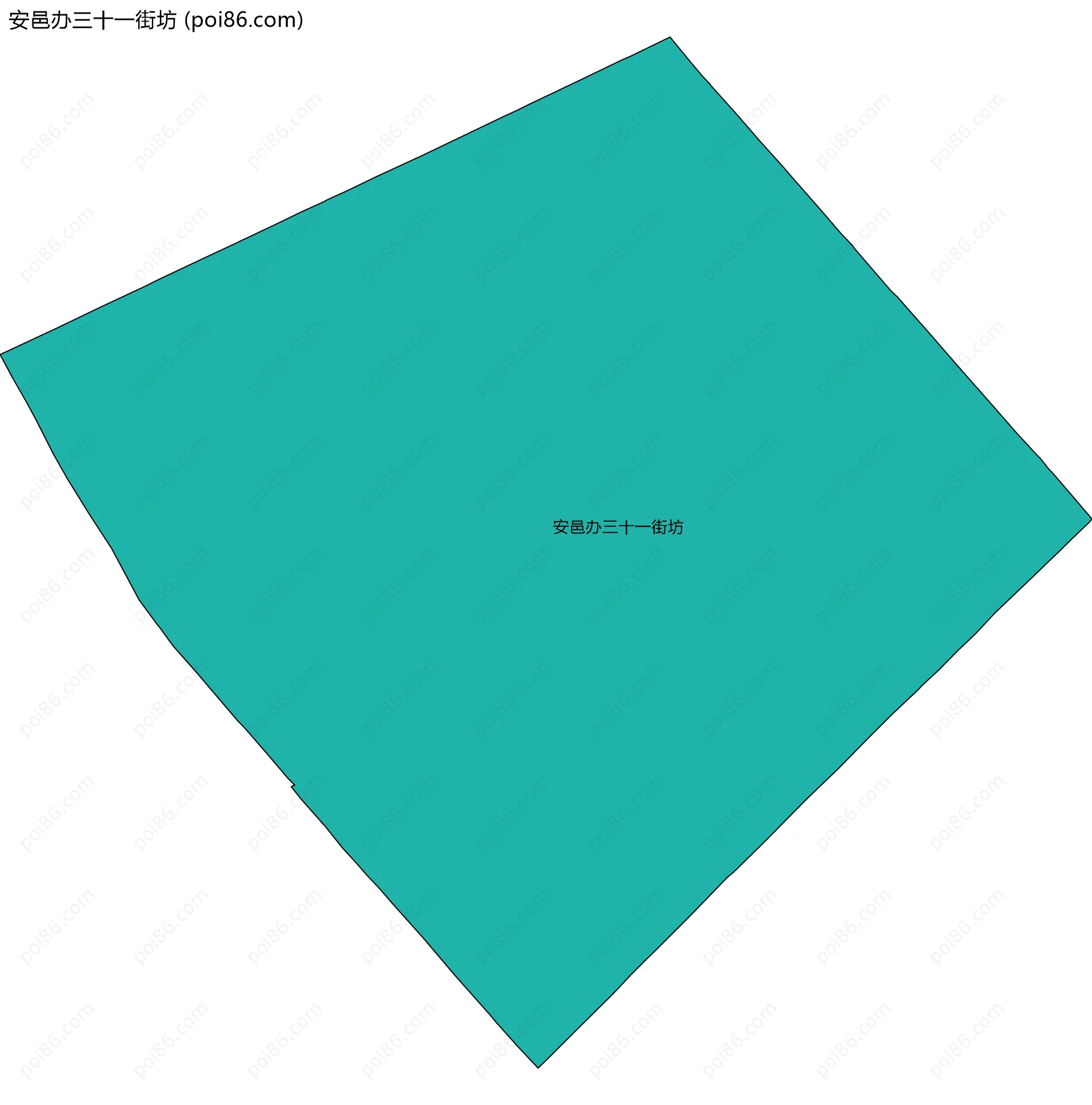 安邑办三十一街坊边界地图