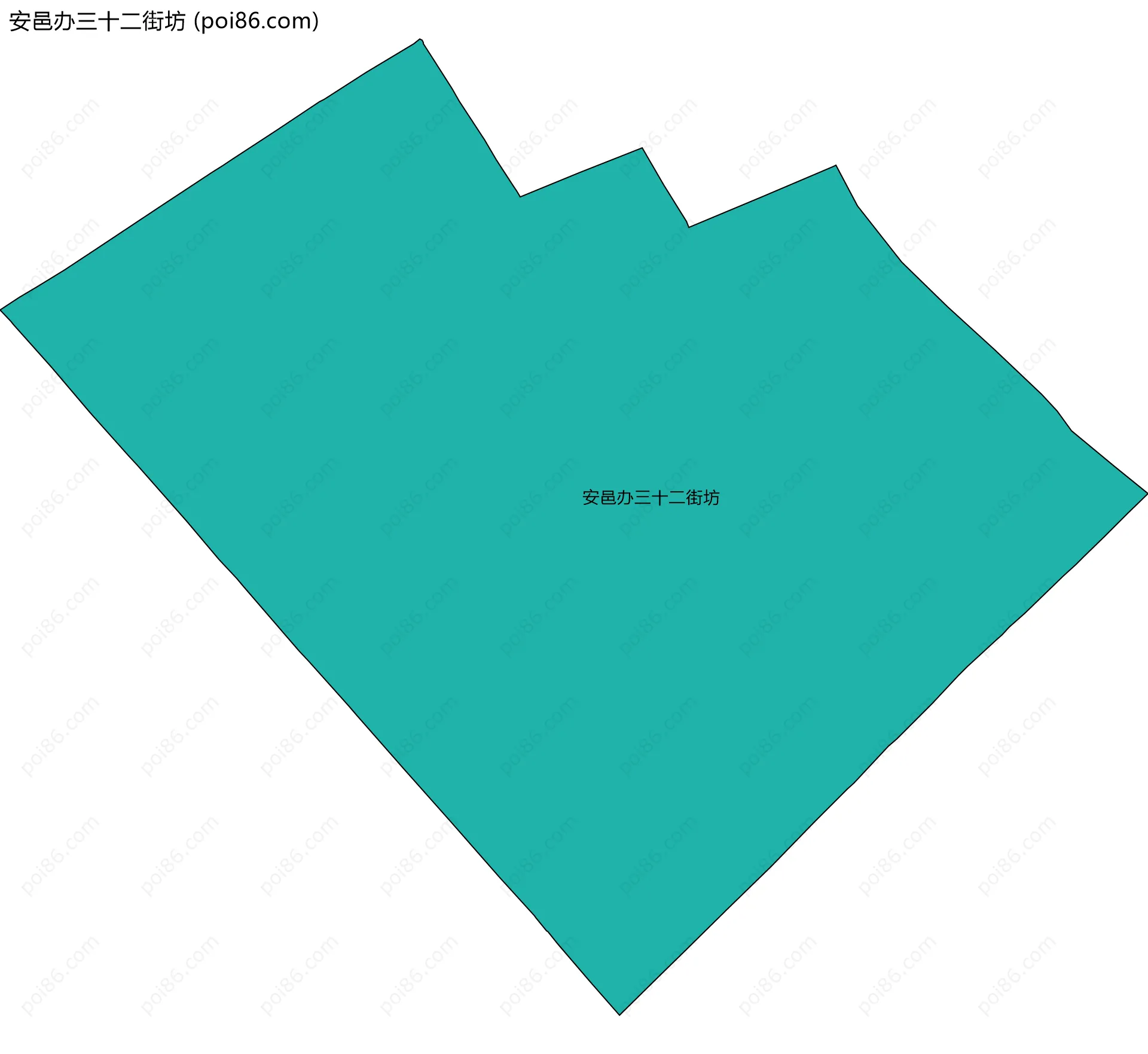 安邑办三十二街坊边界地图
