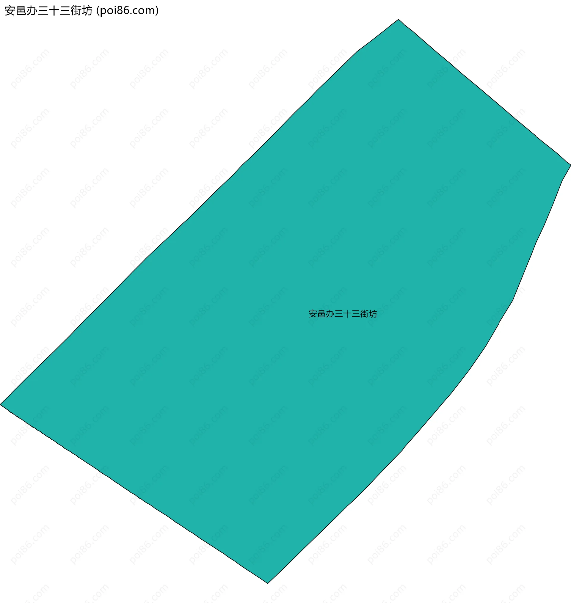 安邑办三十三街坊边界地图