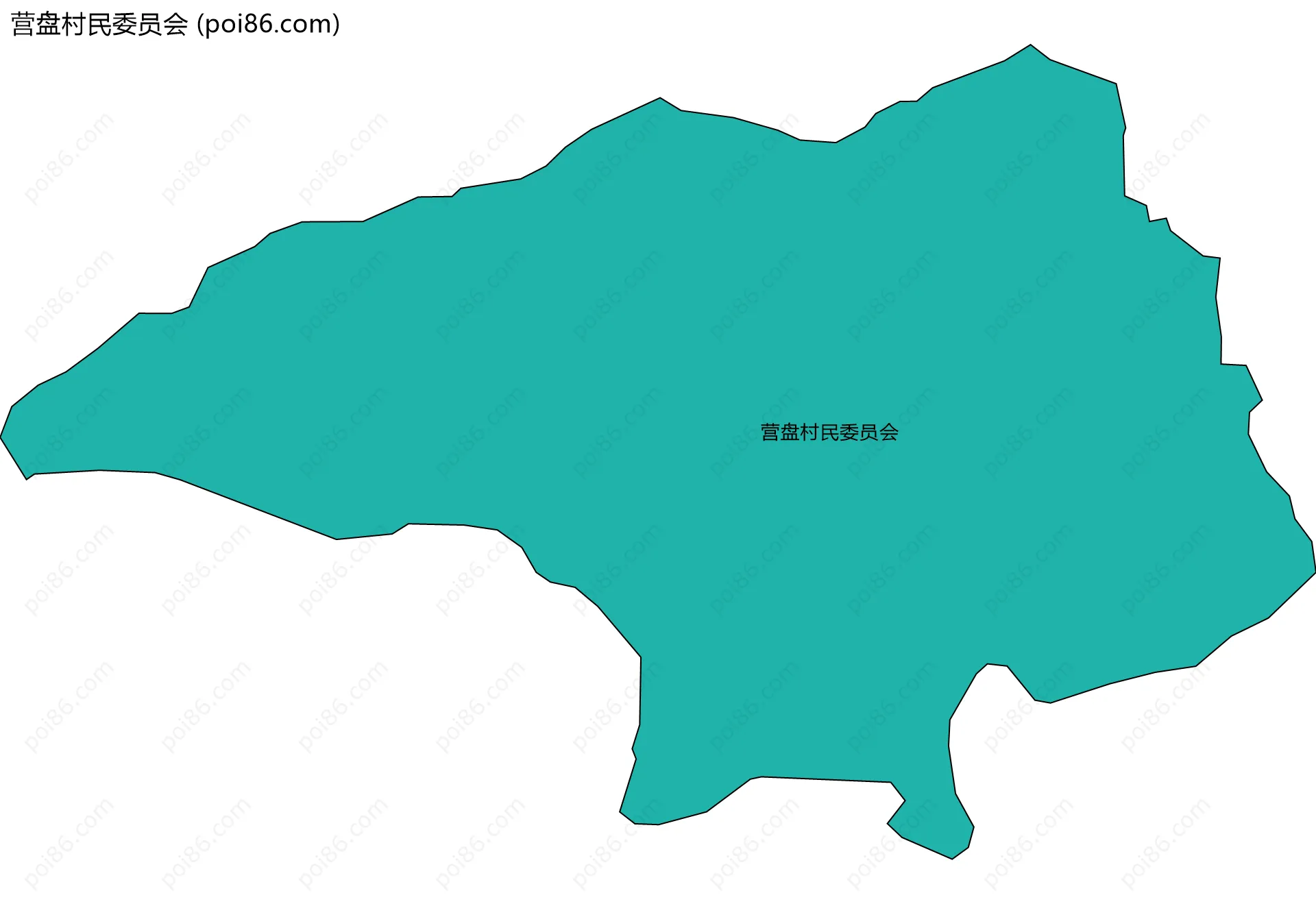 营盘村民委员会边界地图