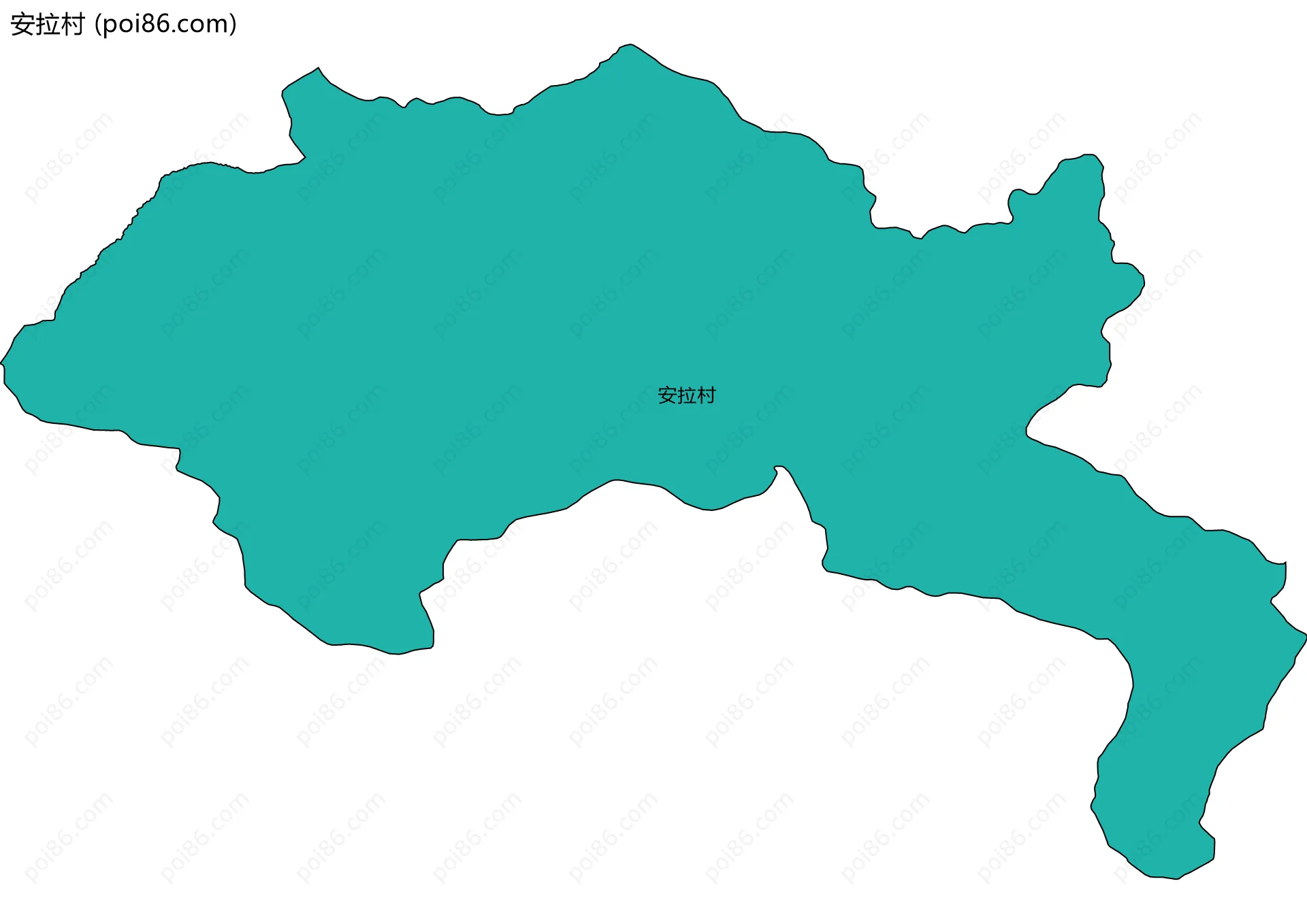 安拉村边界地图