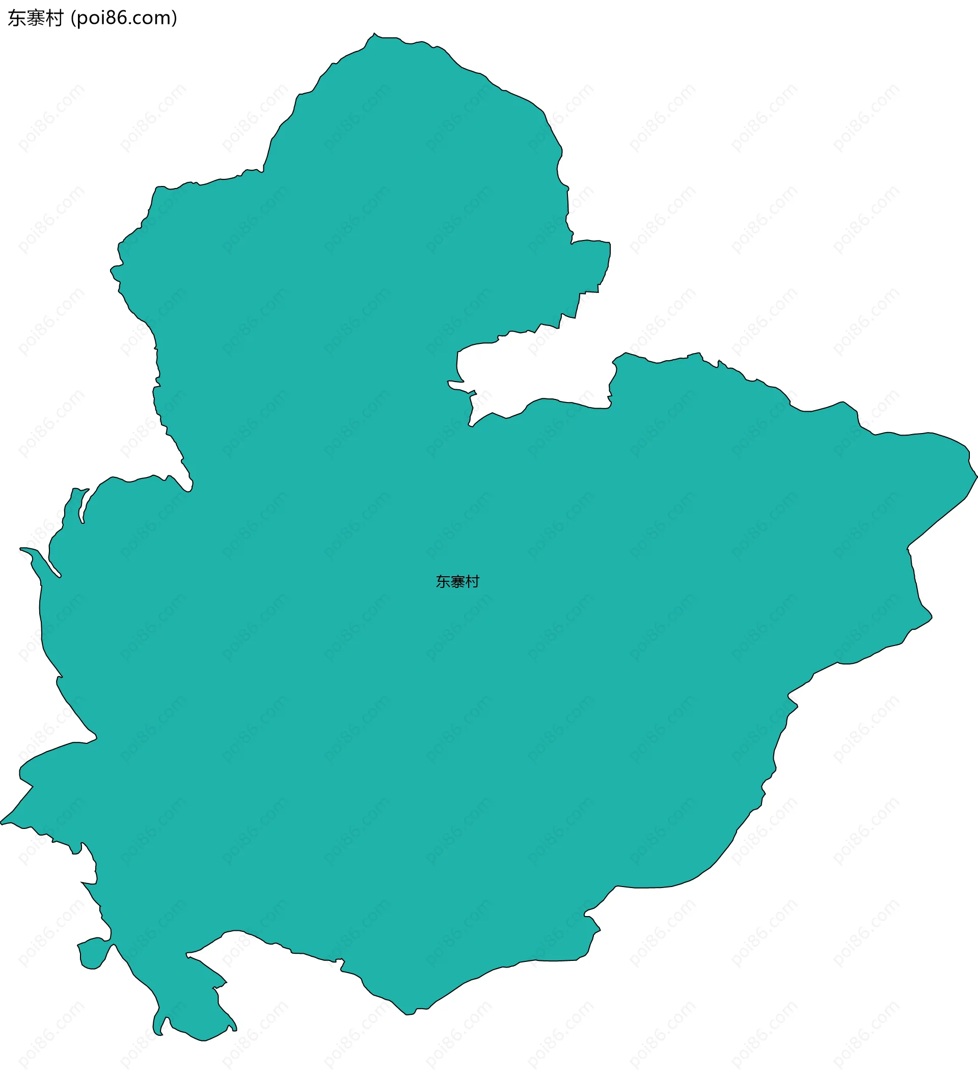 东寨村边界地图