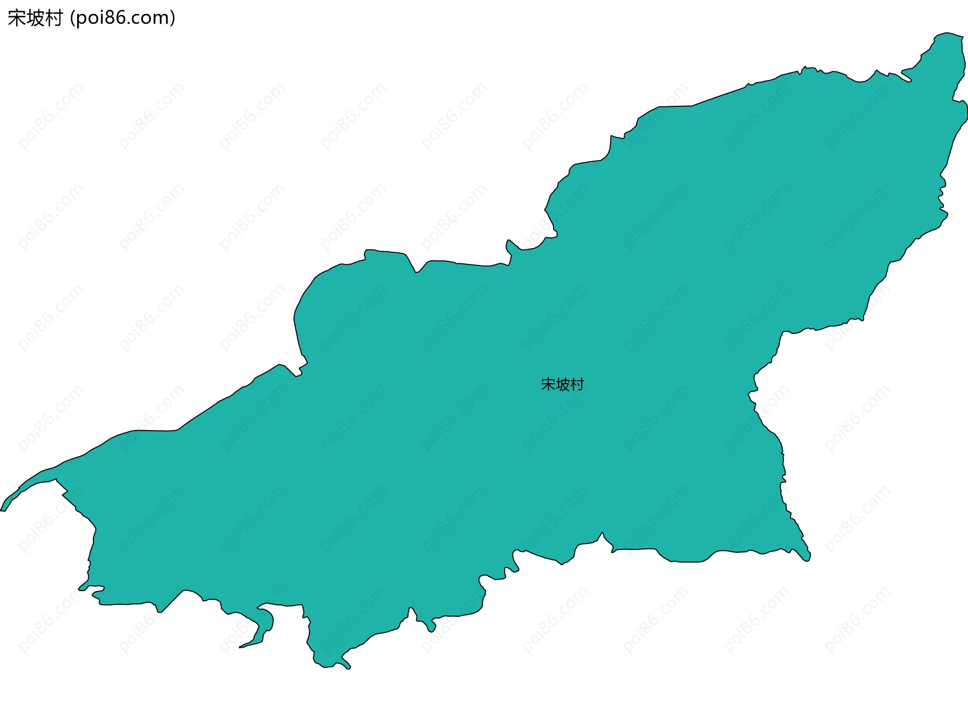 宋坡村边界地图