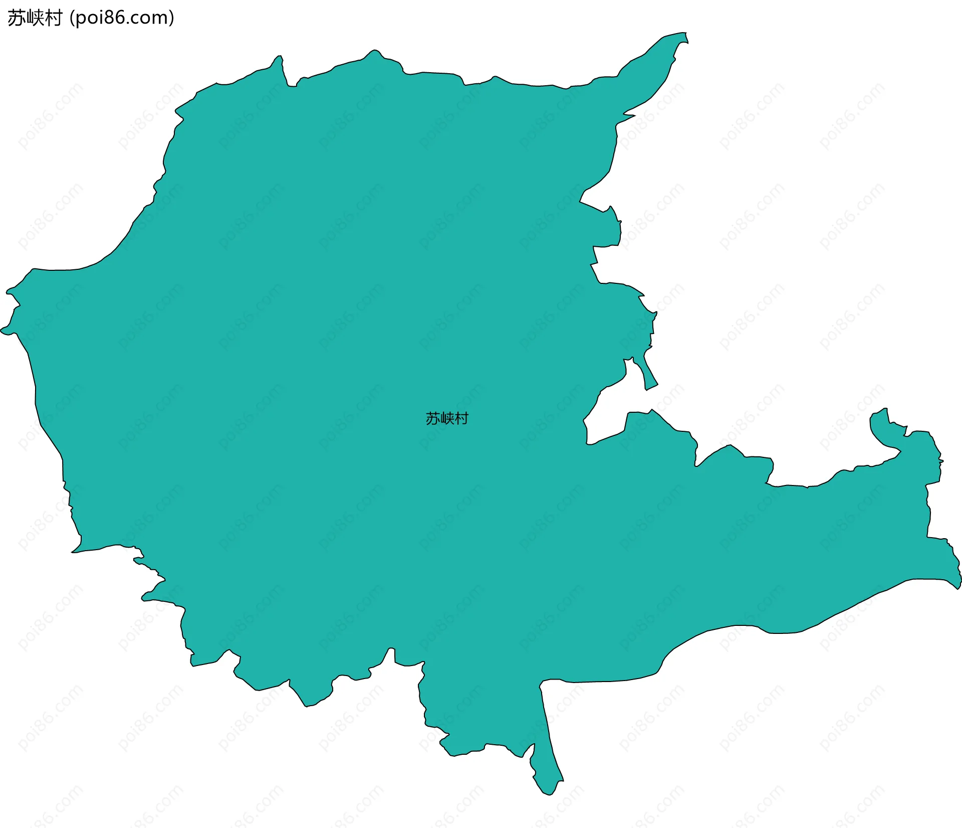 苏峡村边界地图