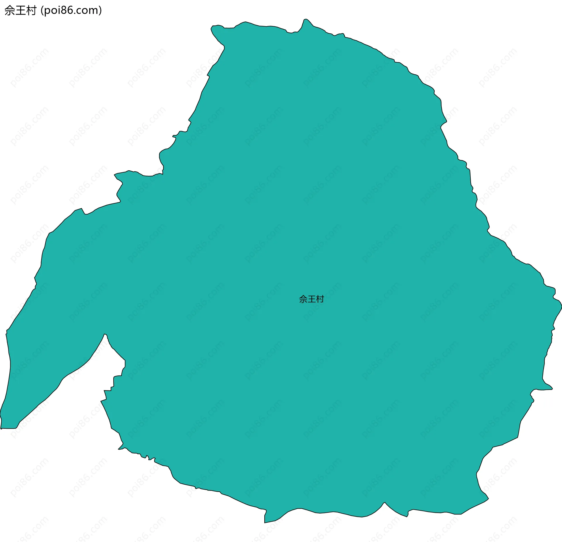 佘王村边界地图