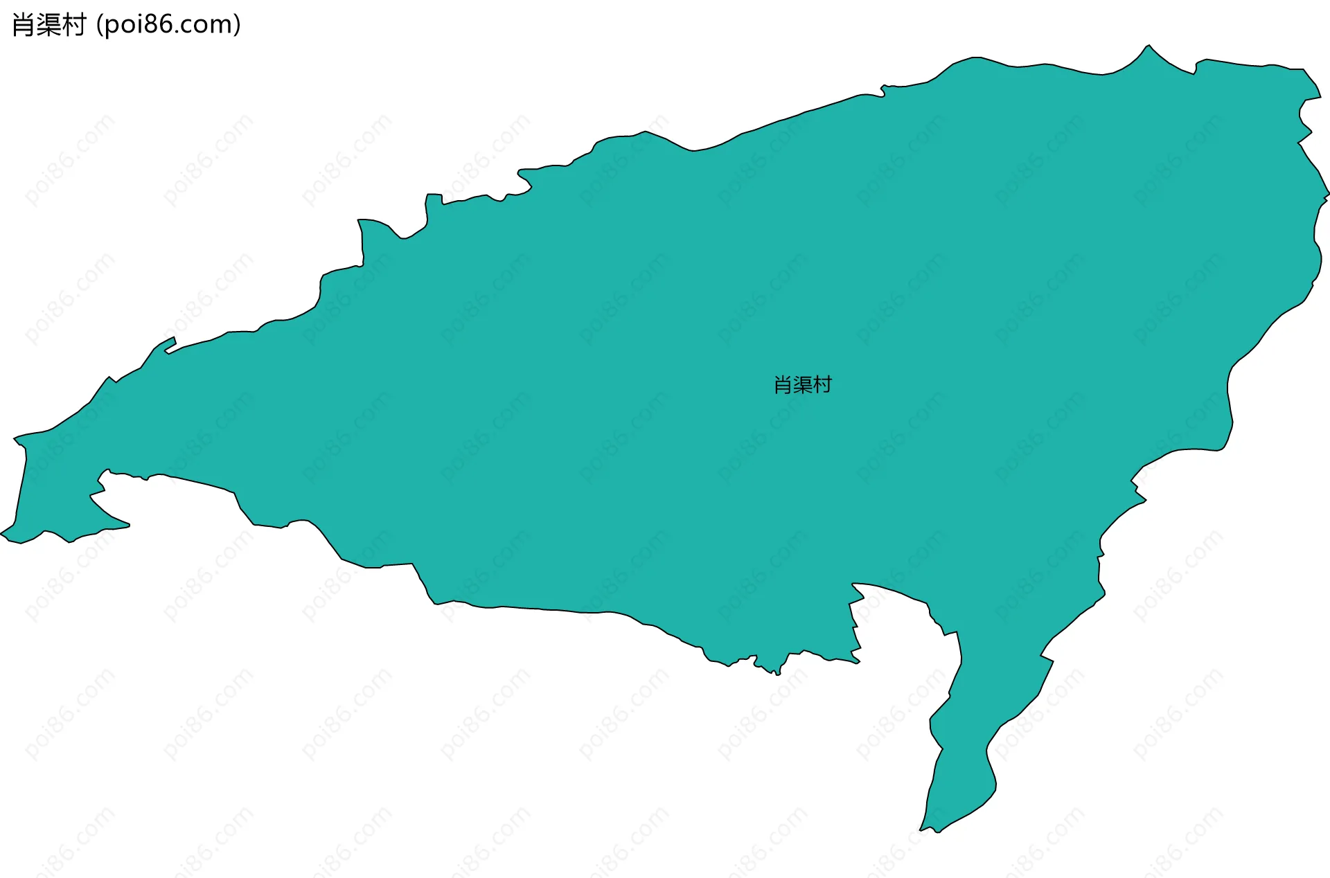 肖渠村边界地图