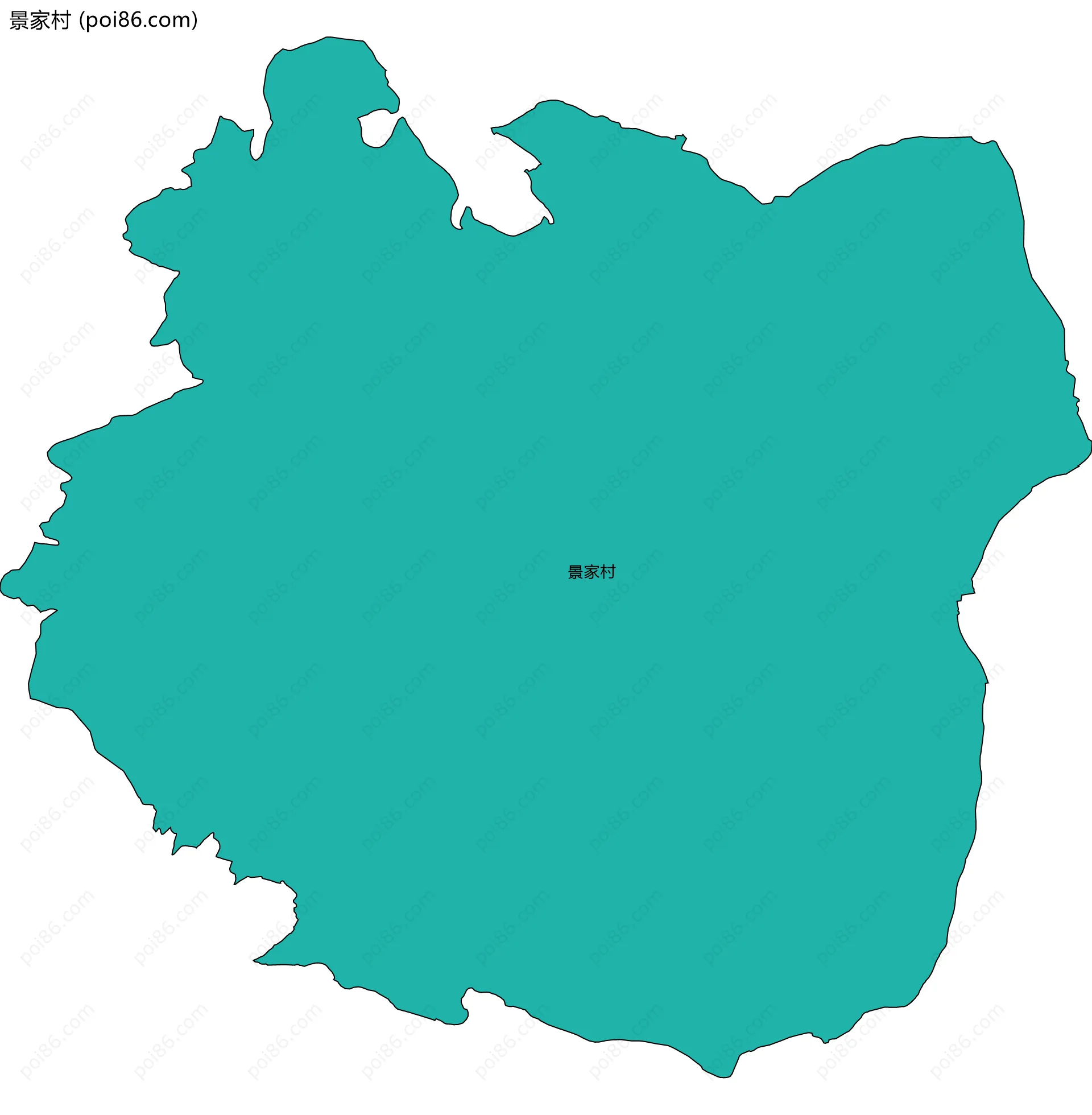 景家村边界地图