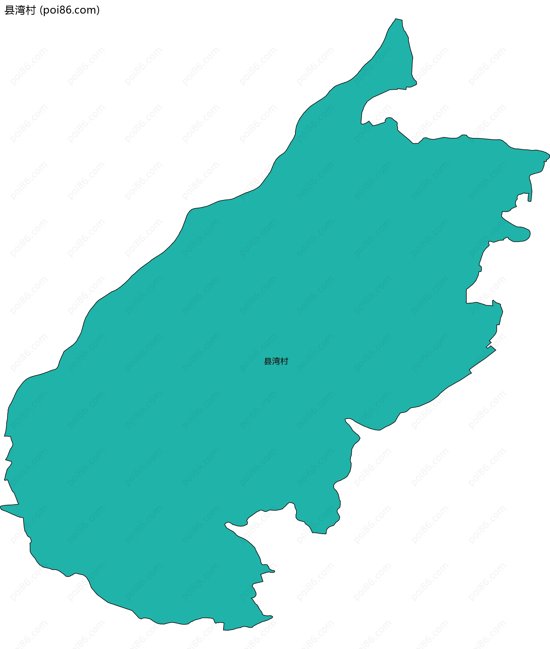 县湾村边界地图