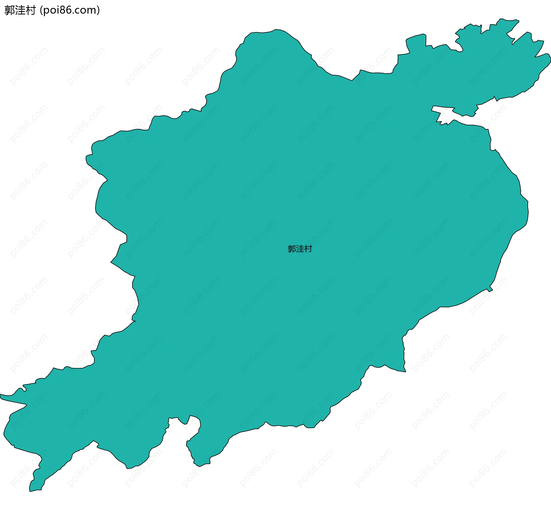 郭洼村边界地图