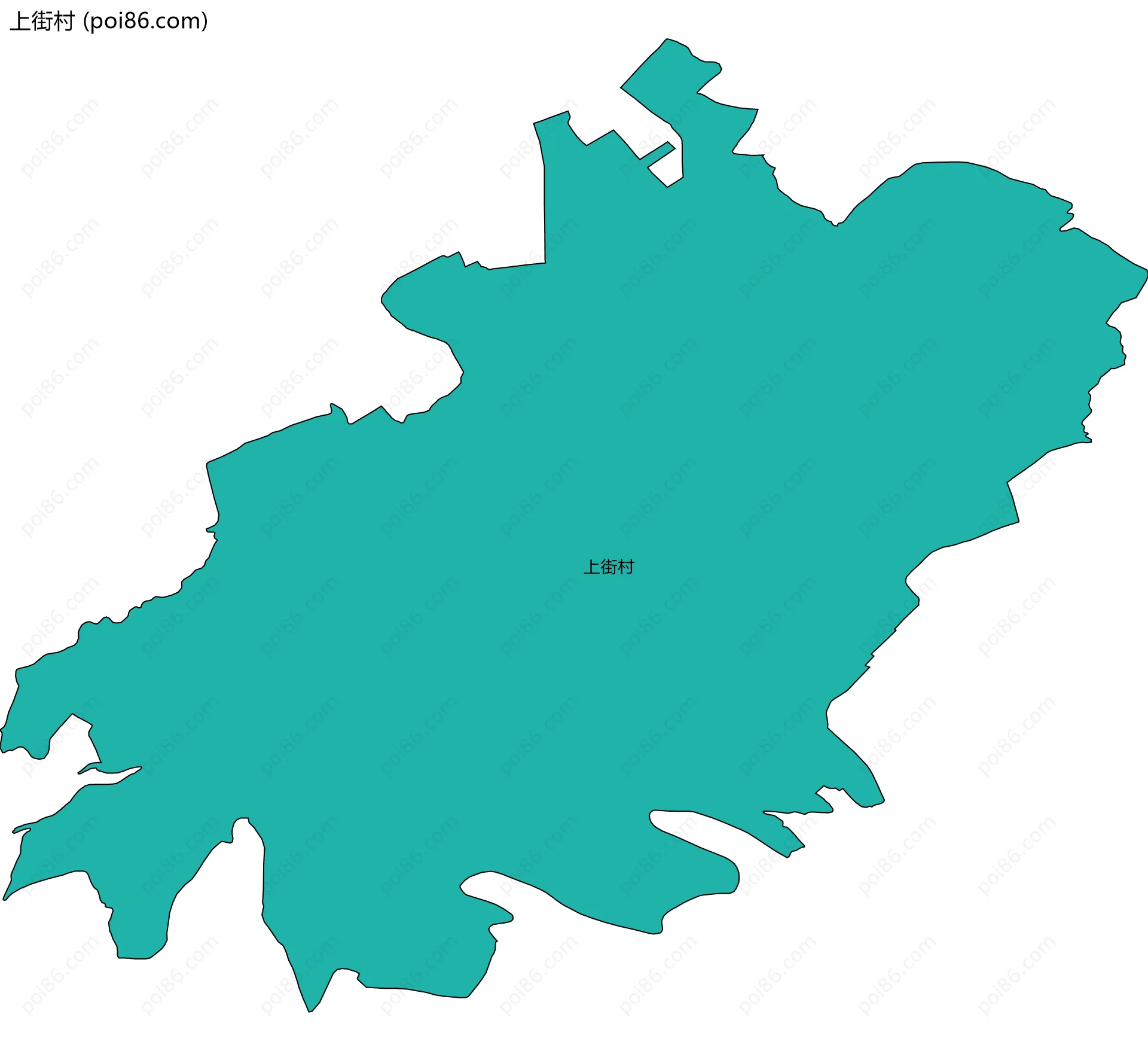 上街村边界地图
