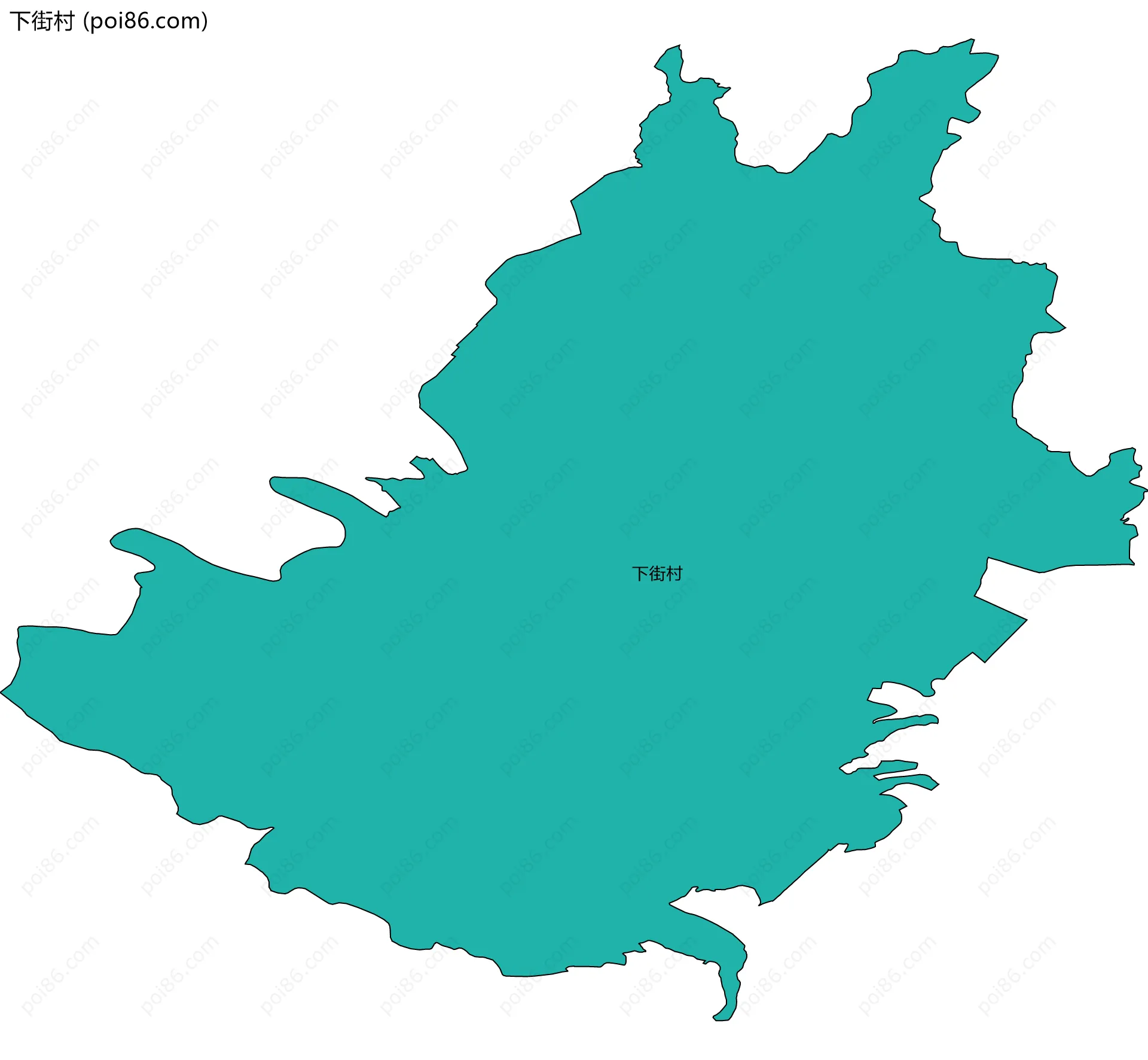下街村边界地图