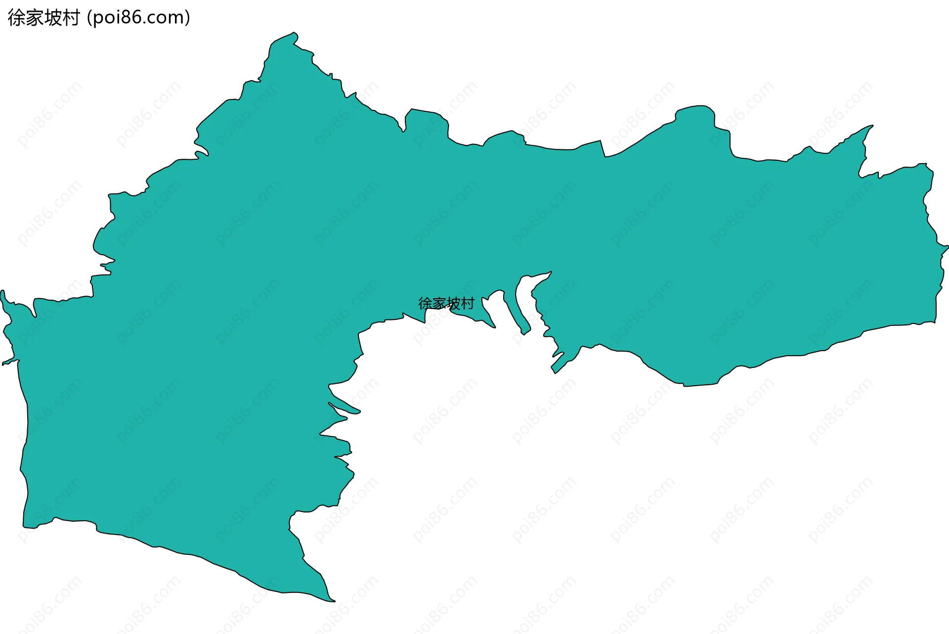 徐家坡村边界地图