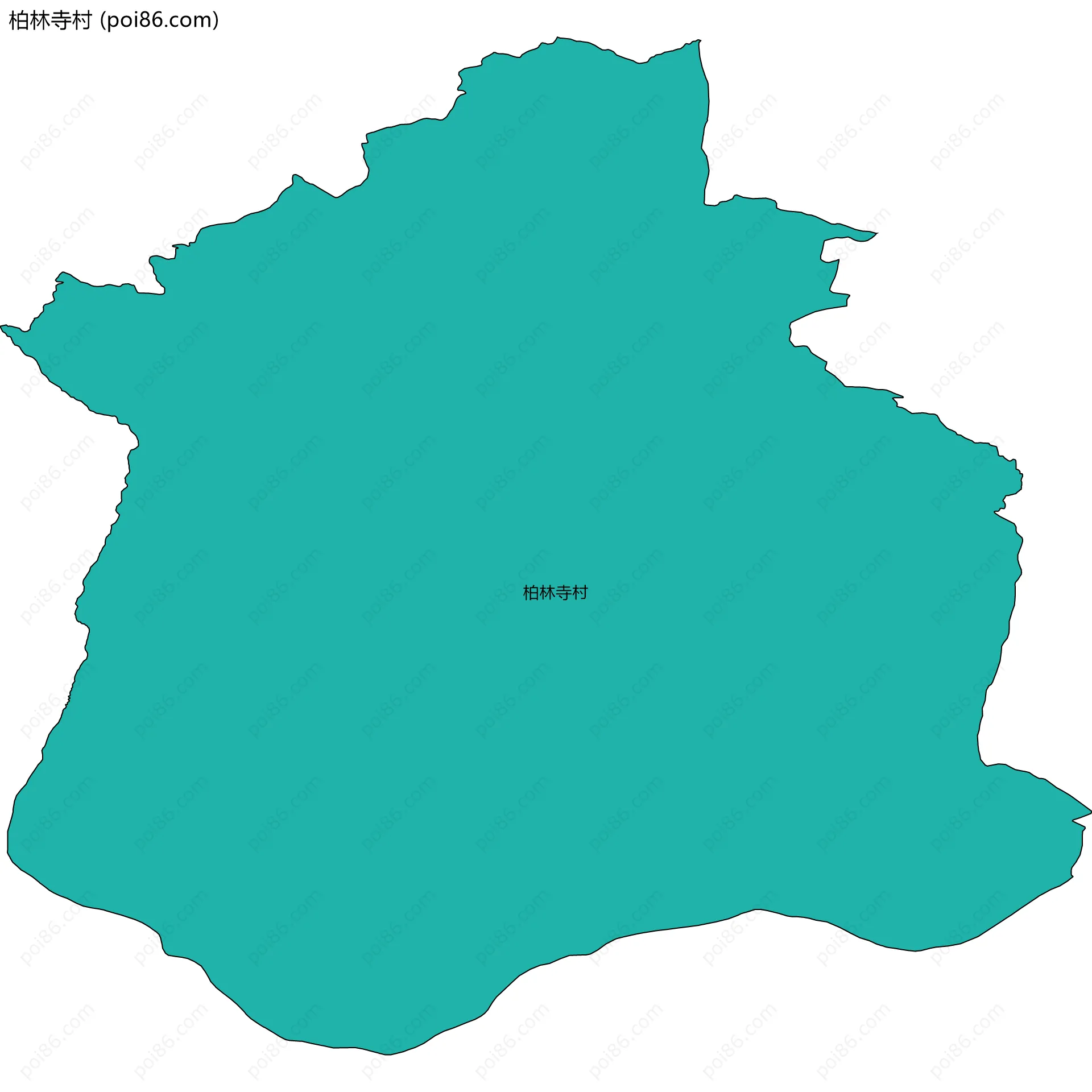 柏林寺村边界地图