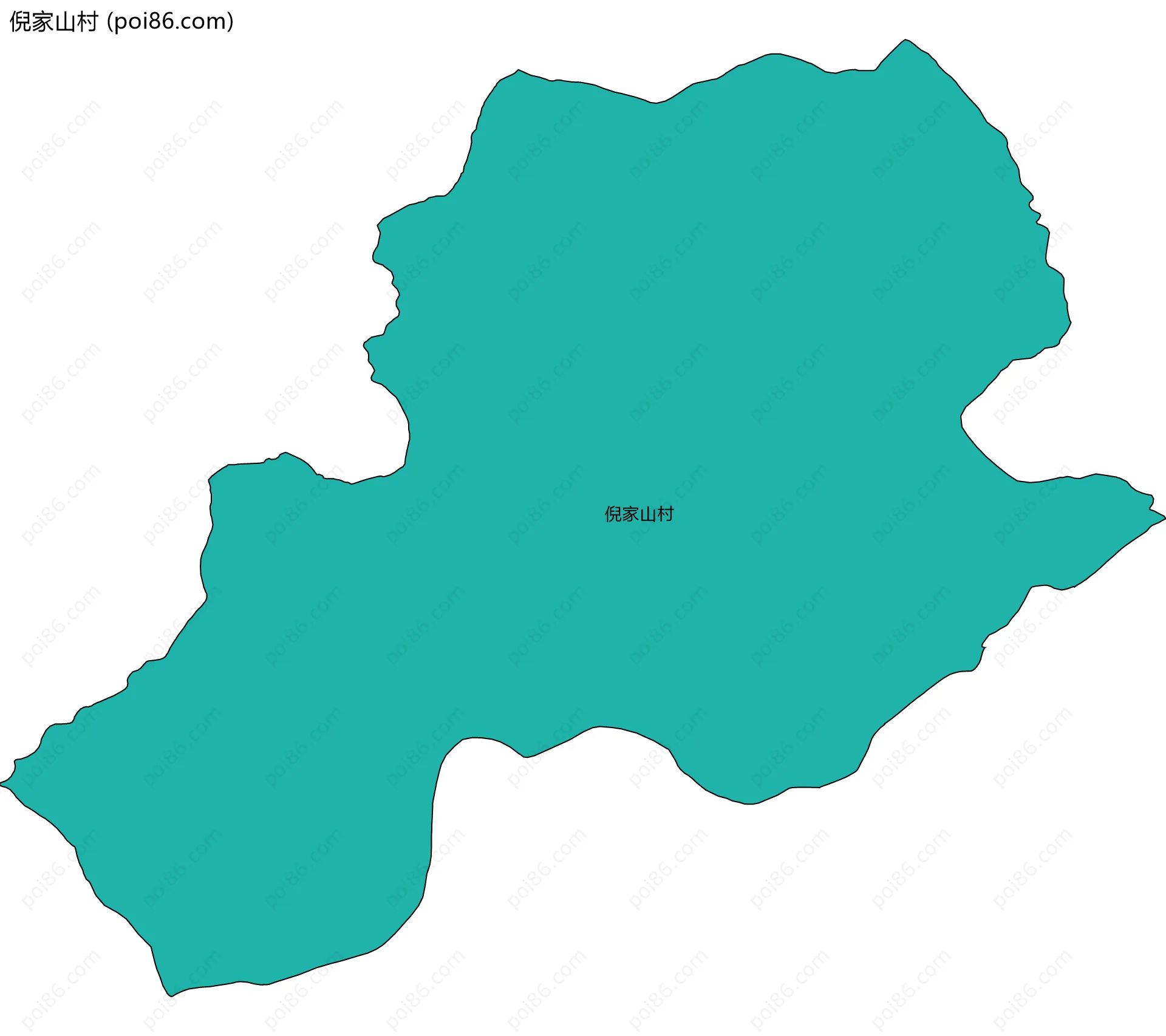 倪家山村边界地图