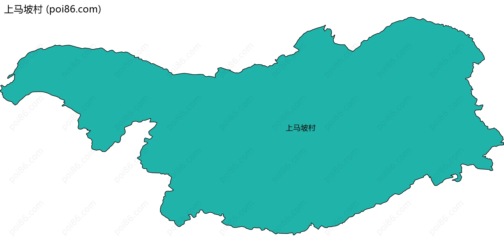 上马坡村边界地图