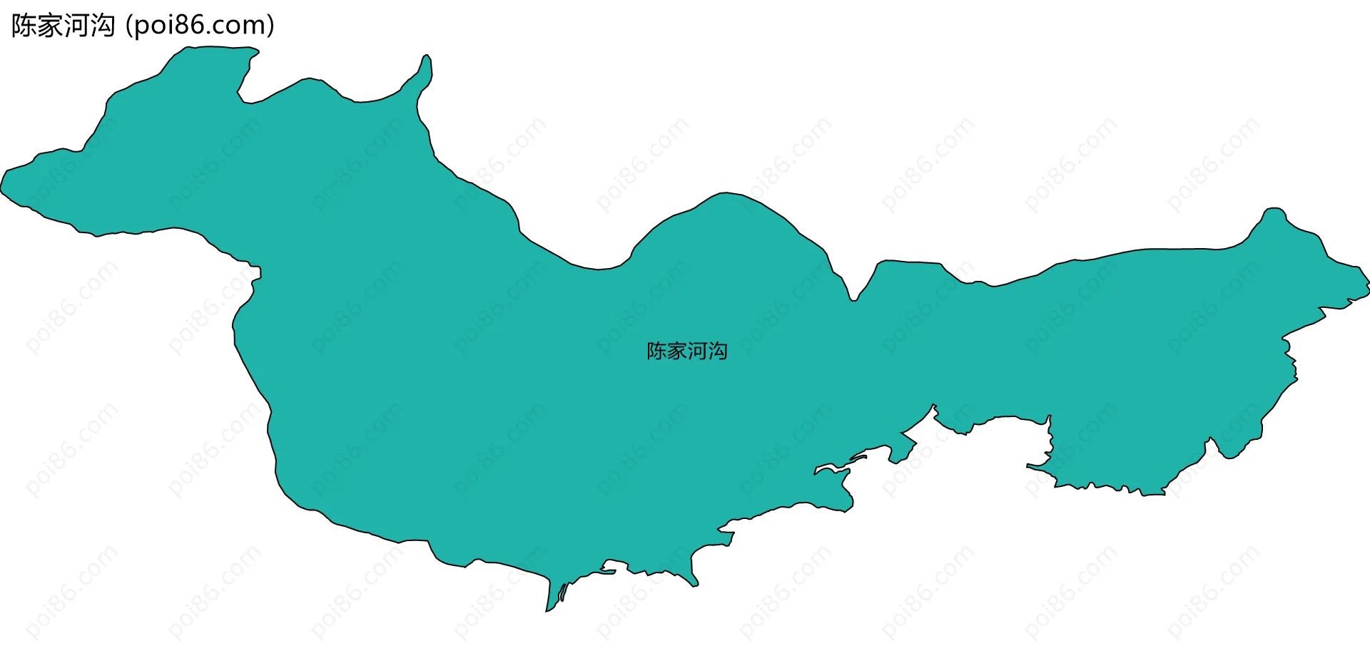 陈家河沟边界地图