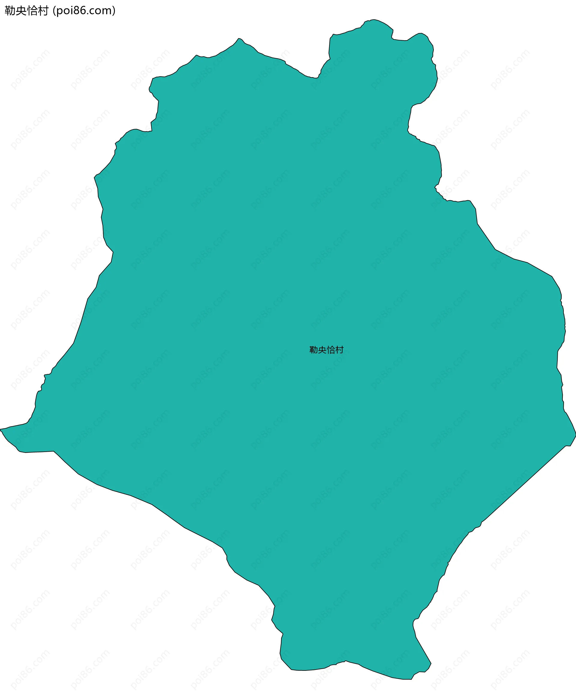 勒央恰村边界地图