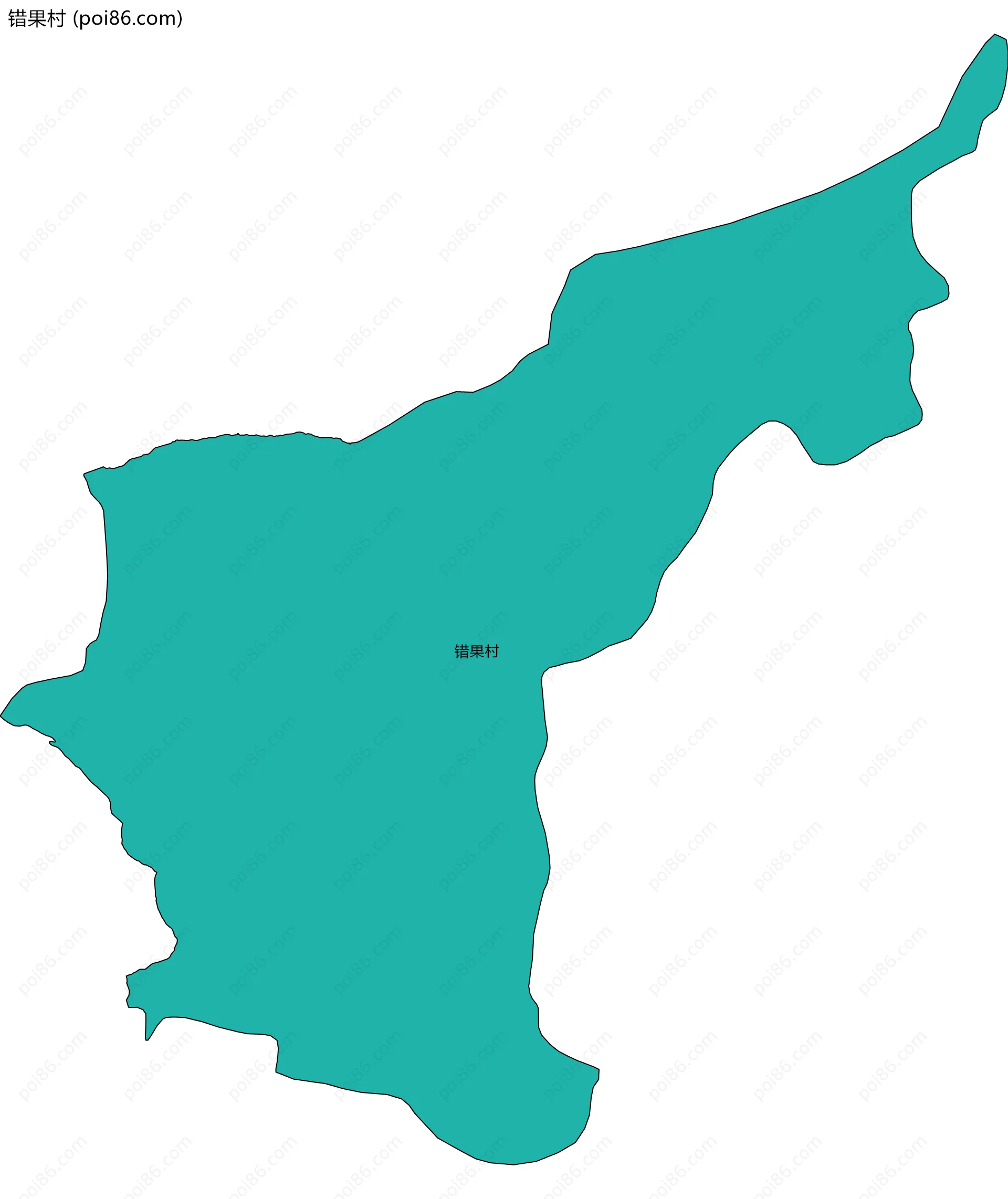 错果村边界地图