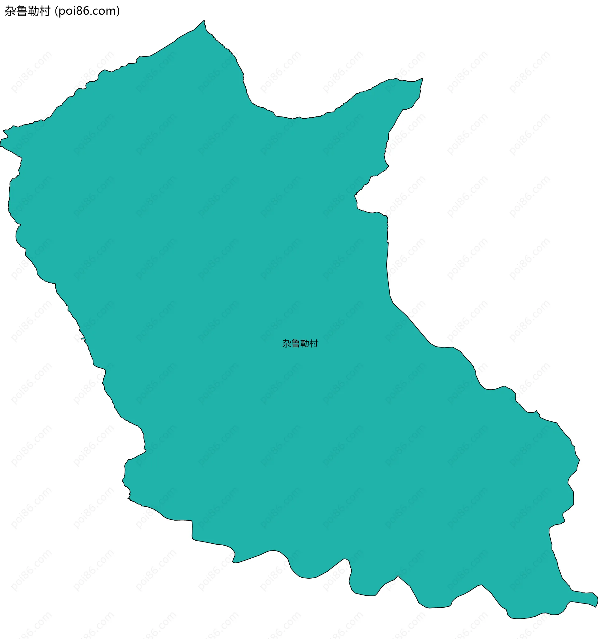杂鲁勒村边界地图