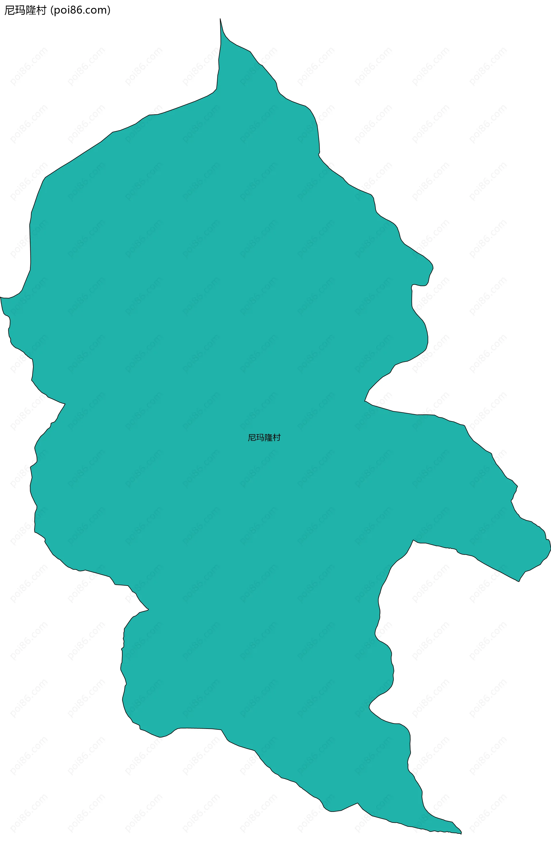 尼玛隆村边界地图
