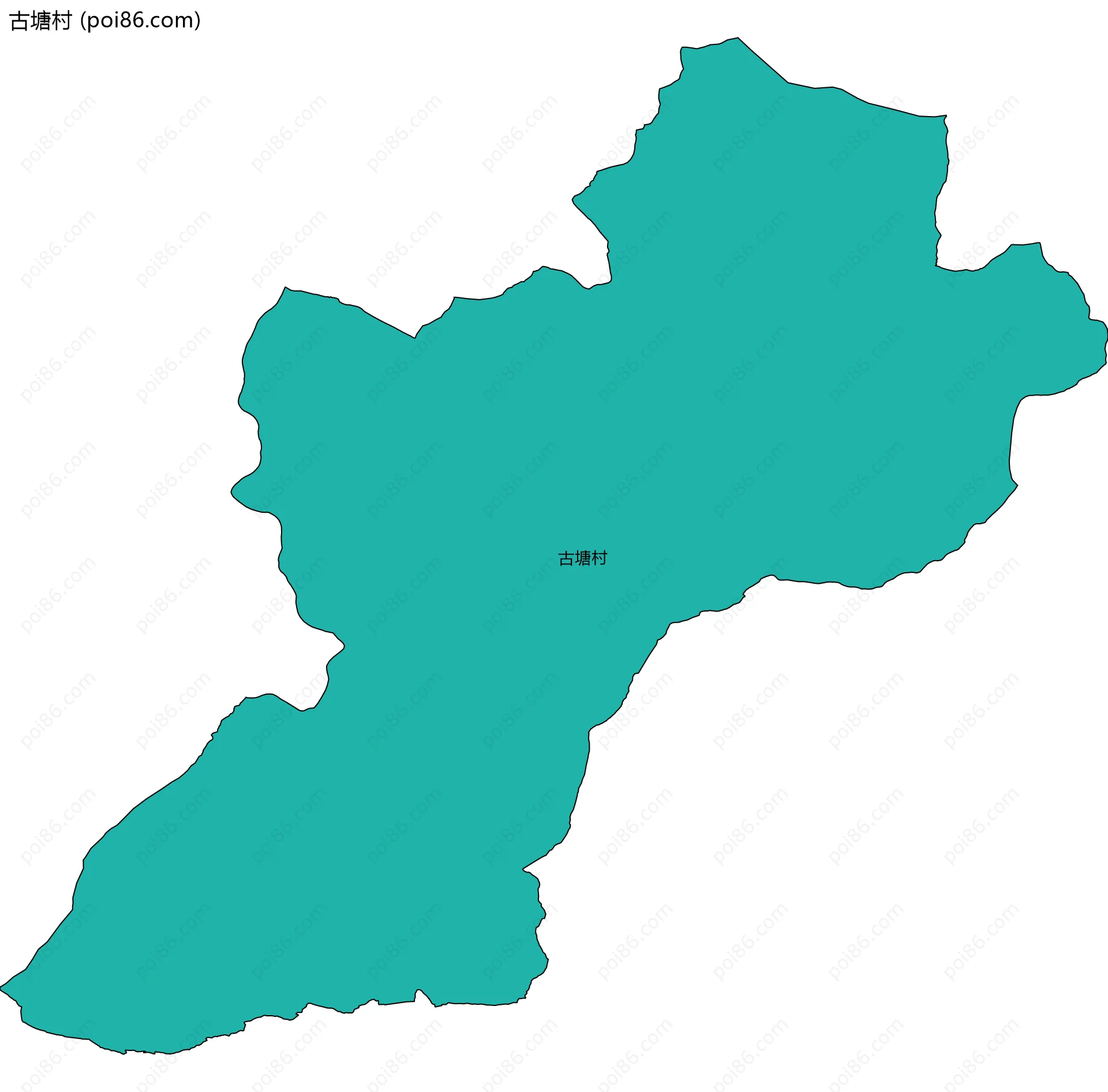 古塘村边界地图