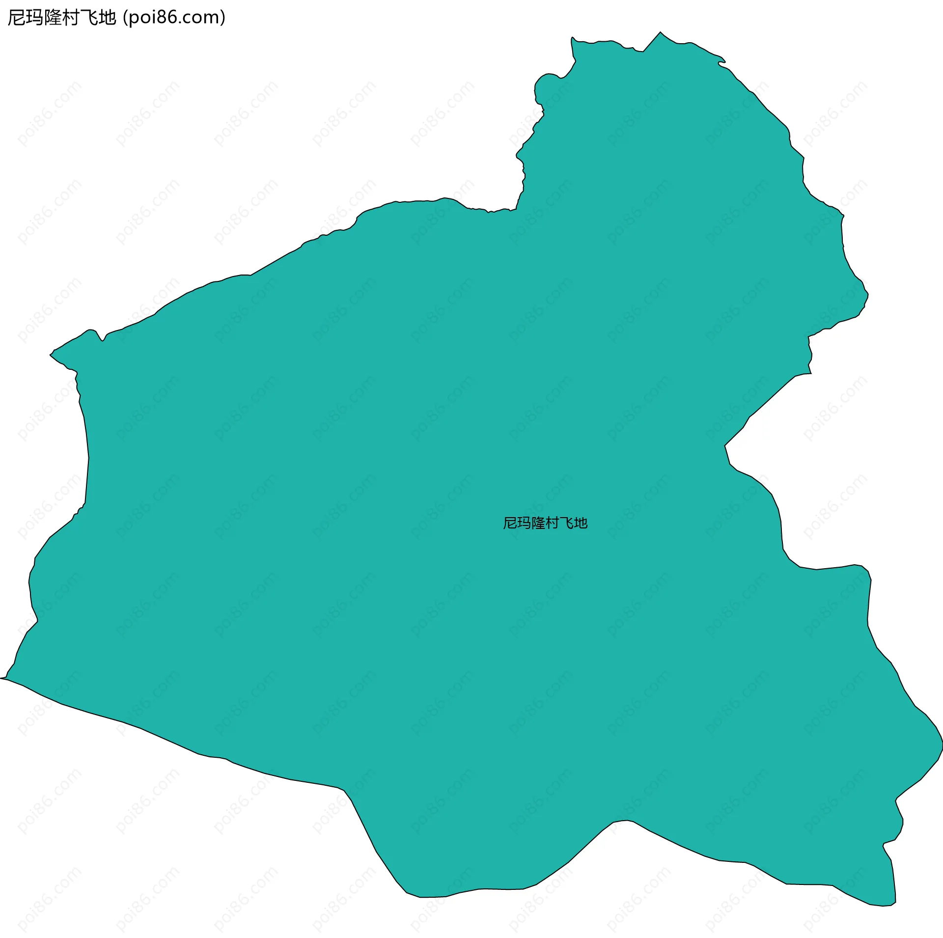 尼玛隆村飞地边界地图
