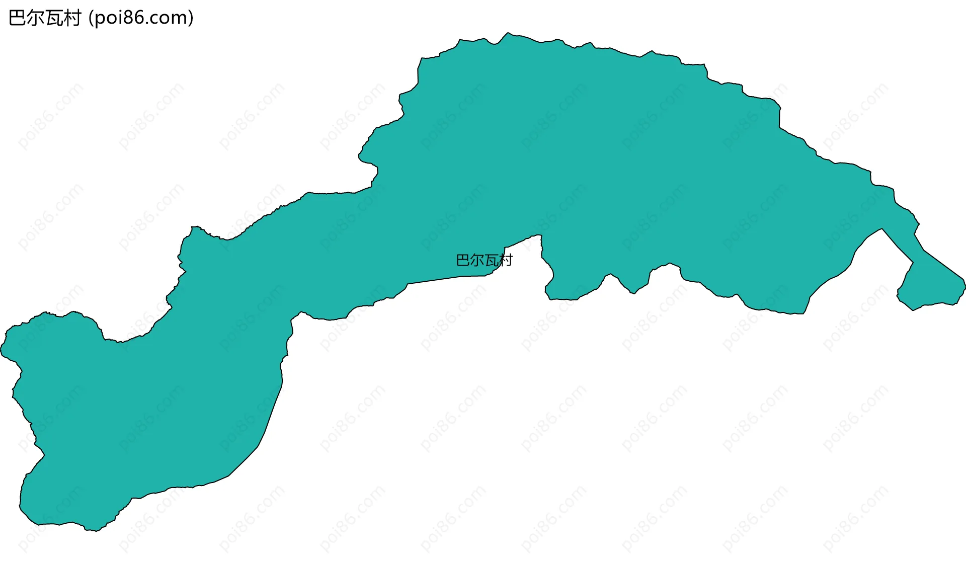 巴尔瓦村边界地图