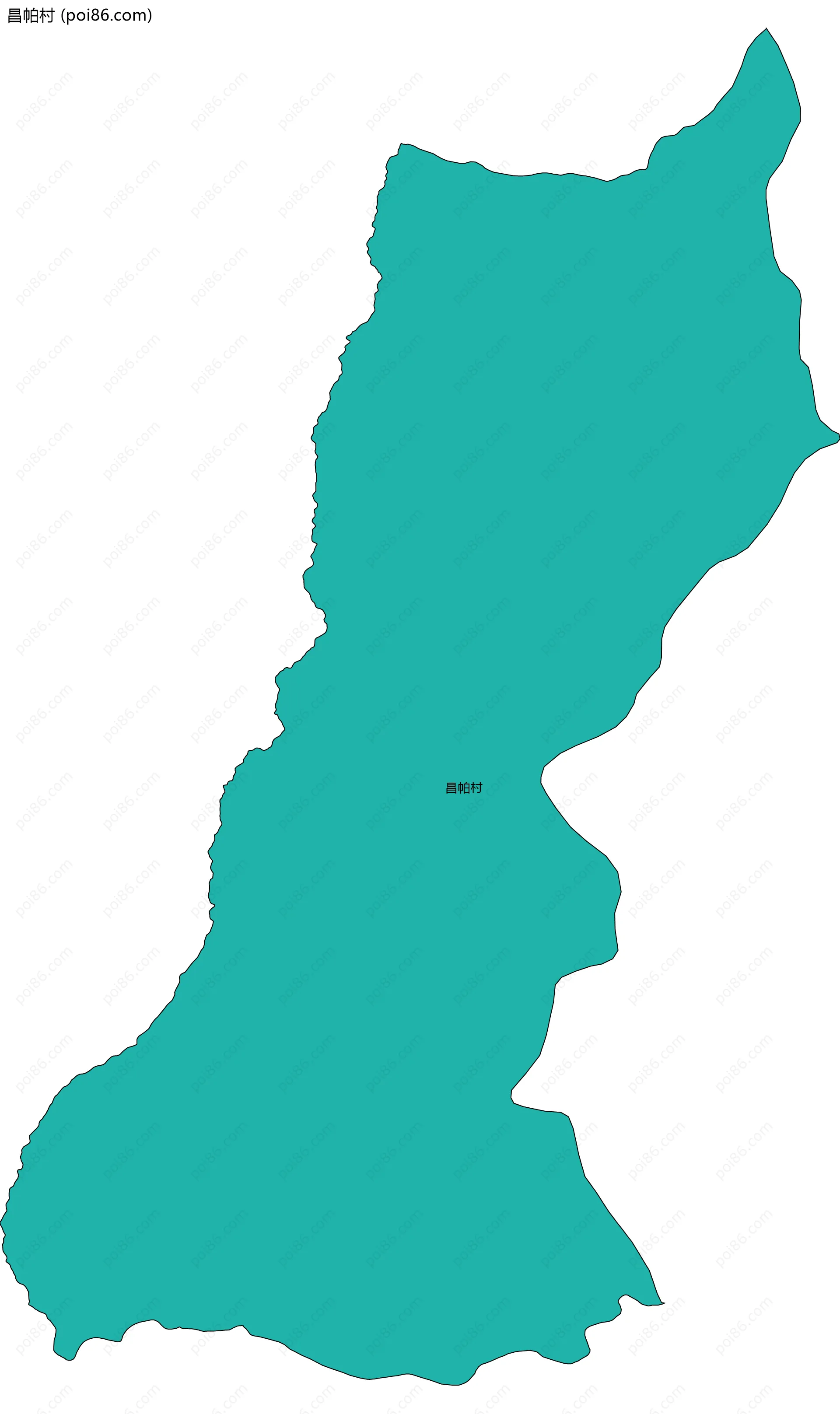 昌帕村边界地图